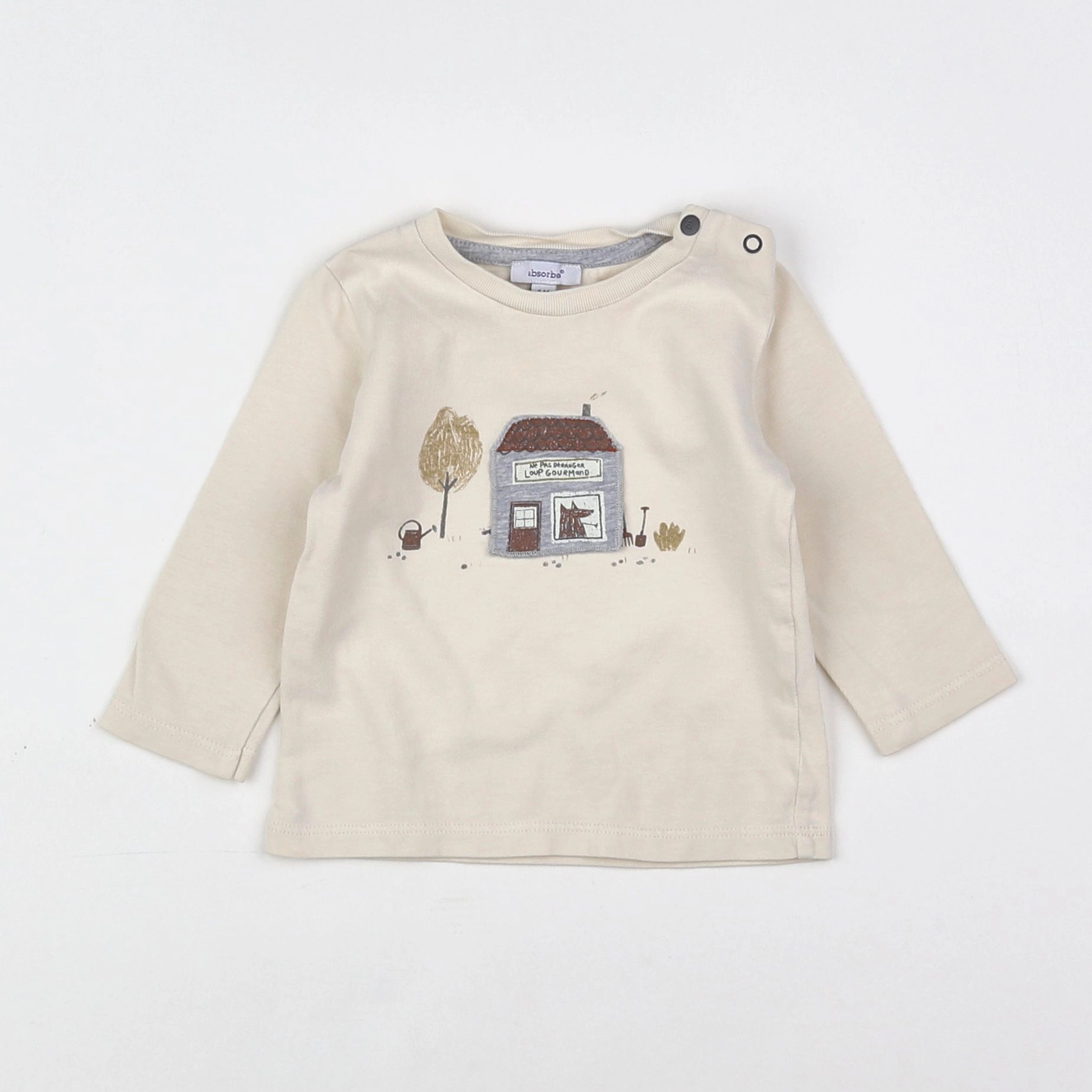 Absorba - tee-shirt beige - 6 mois