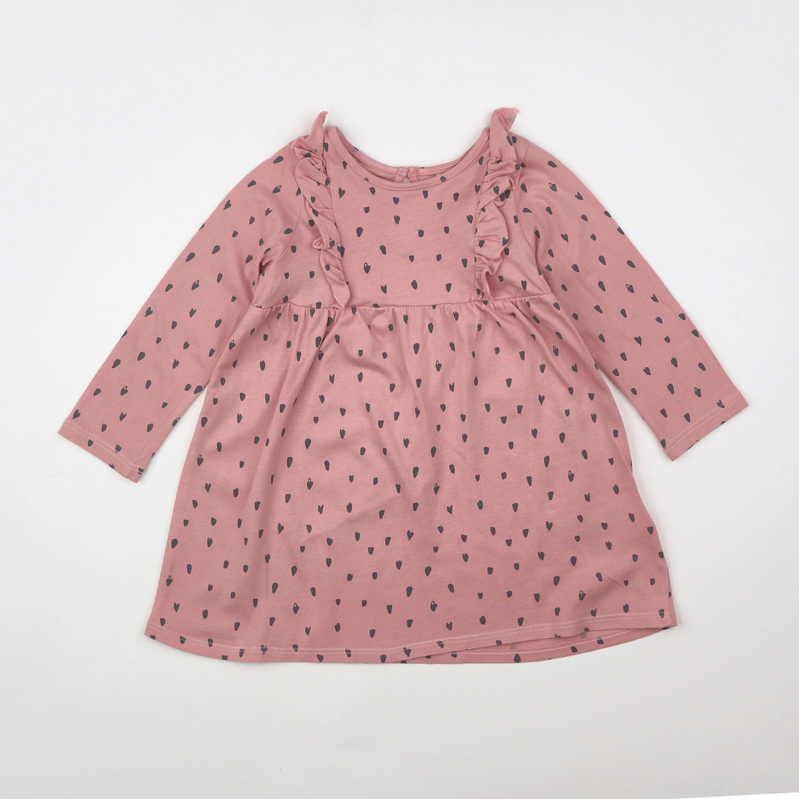 H&M - robe rose - 9/12 mois