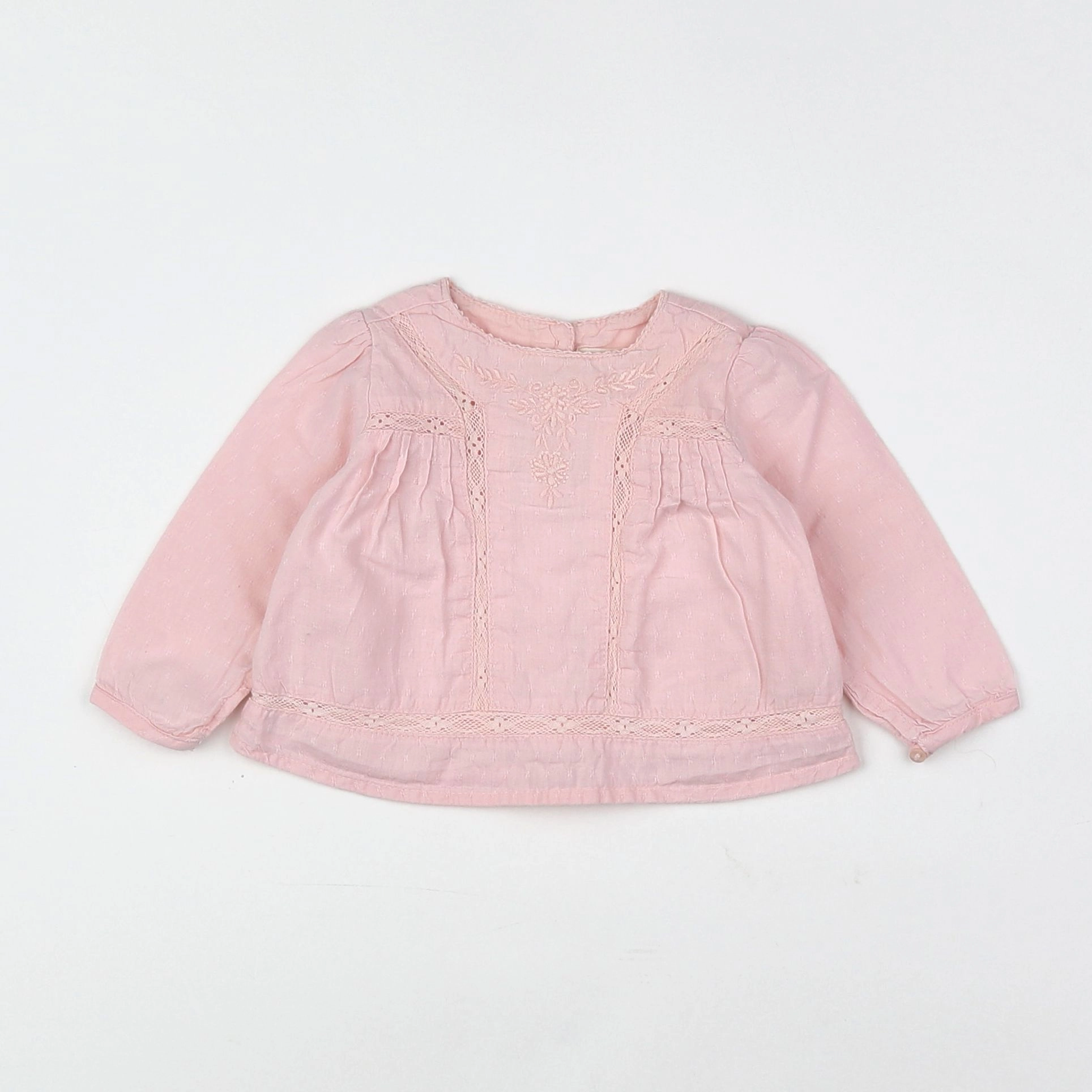 Zara - blouse rose - 1/3 mois