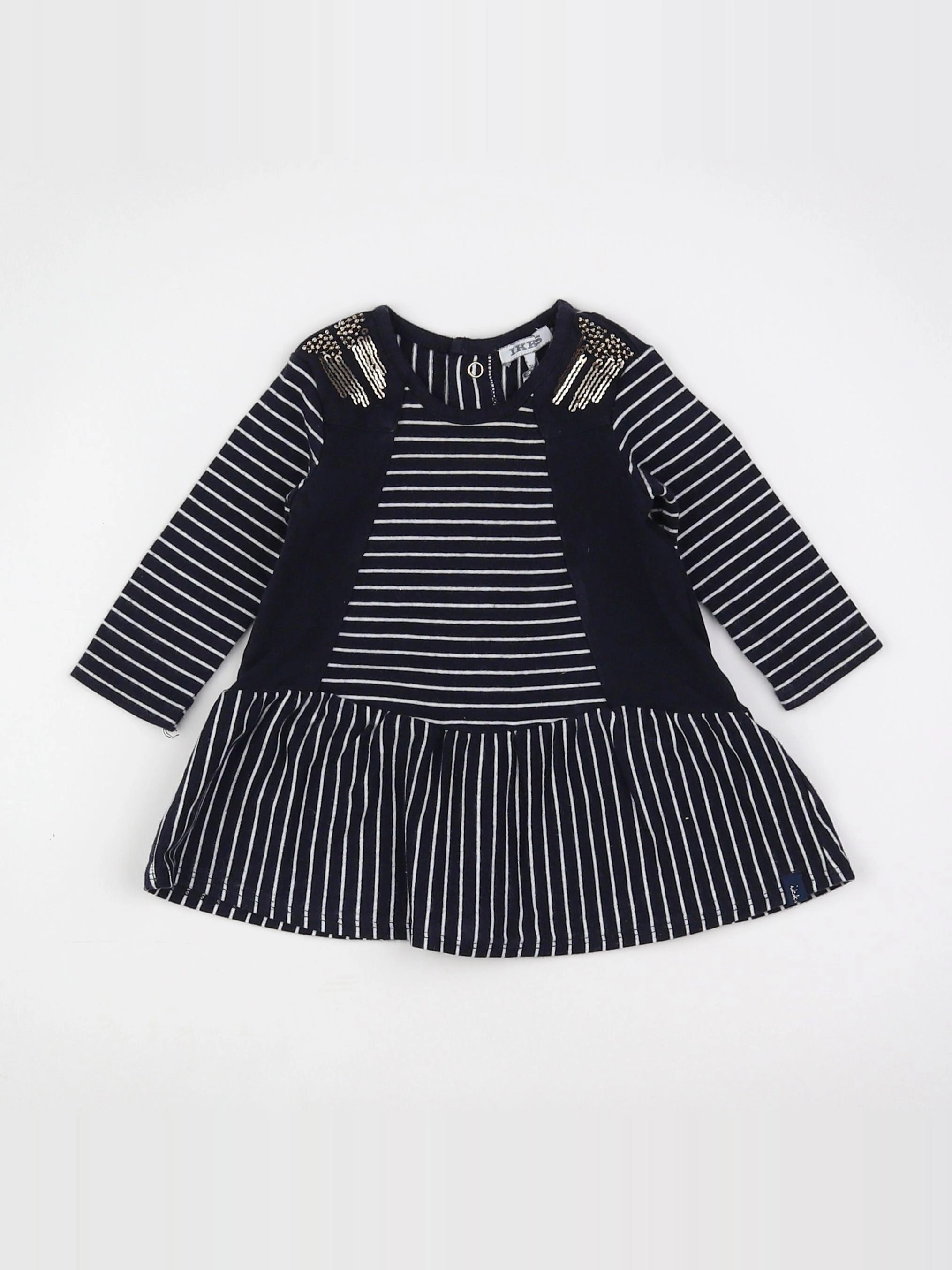 IKKS - robe noir, blanc - 3 mois