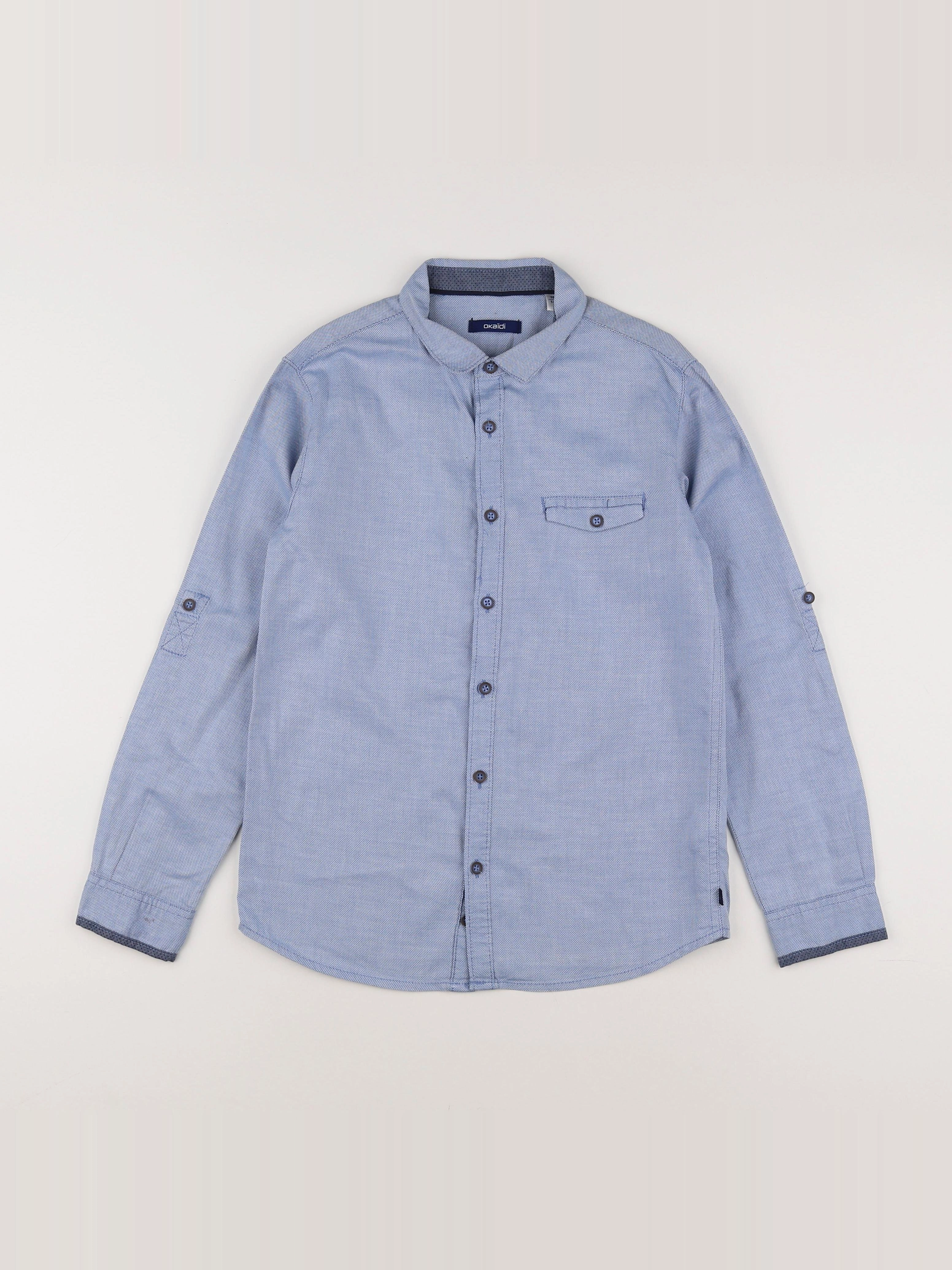 Okaidi - chemise bleu - 10 ans