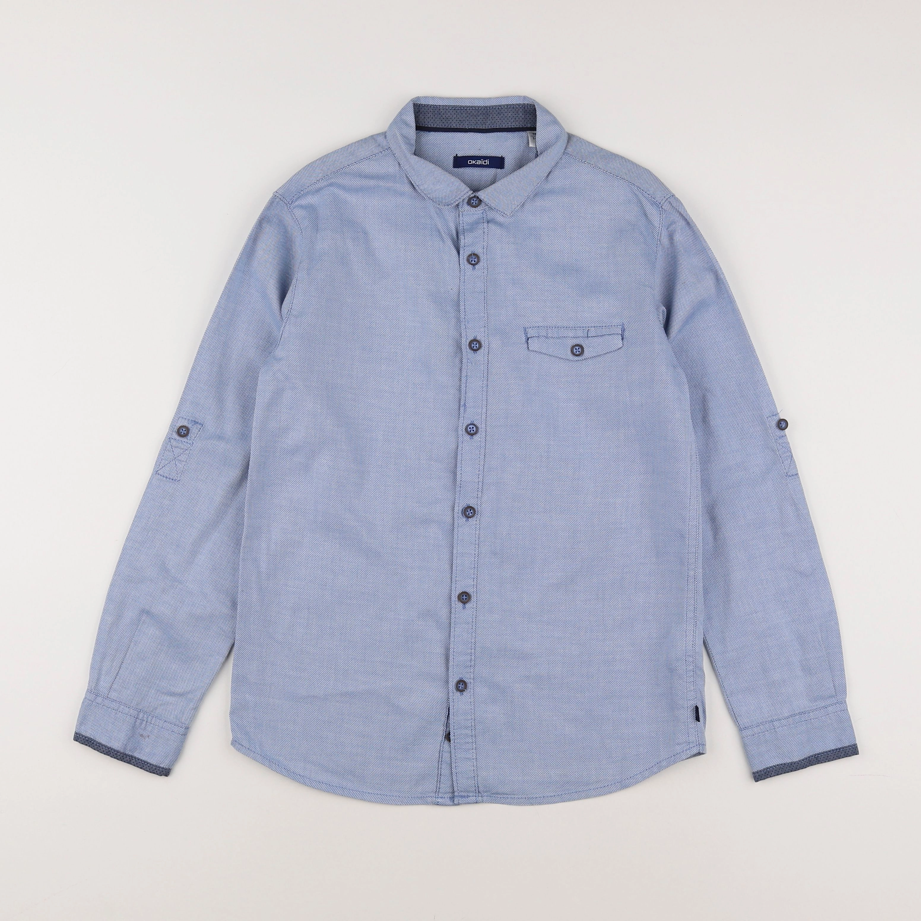 Okaidi - chemise bleu - 10 ans