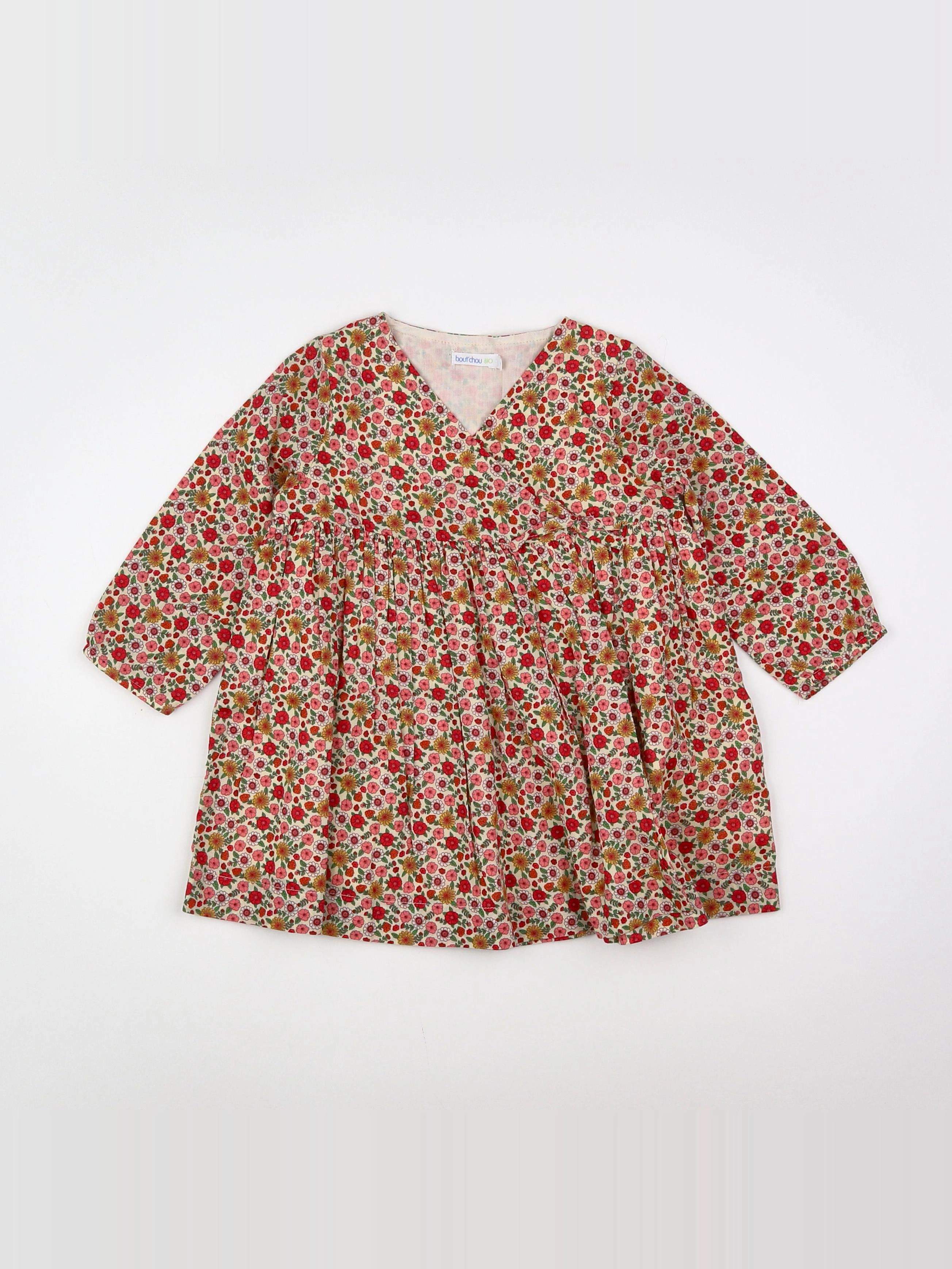 Boutchou - robe multicolore - 12 mois