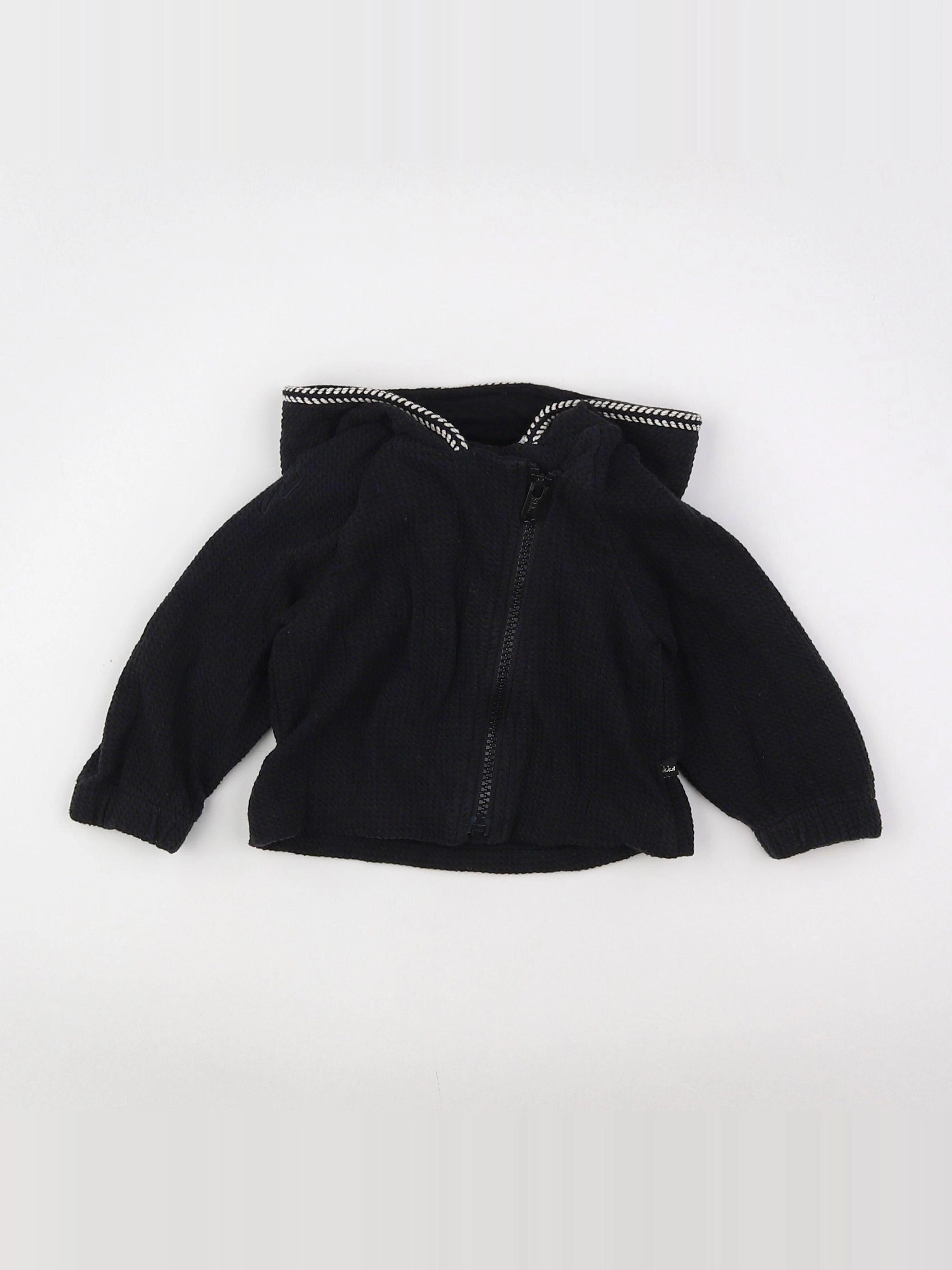 IKKS - sweat noir, blanc - 12 mois
