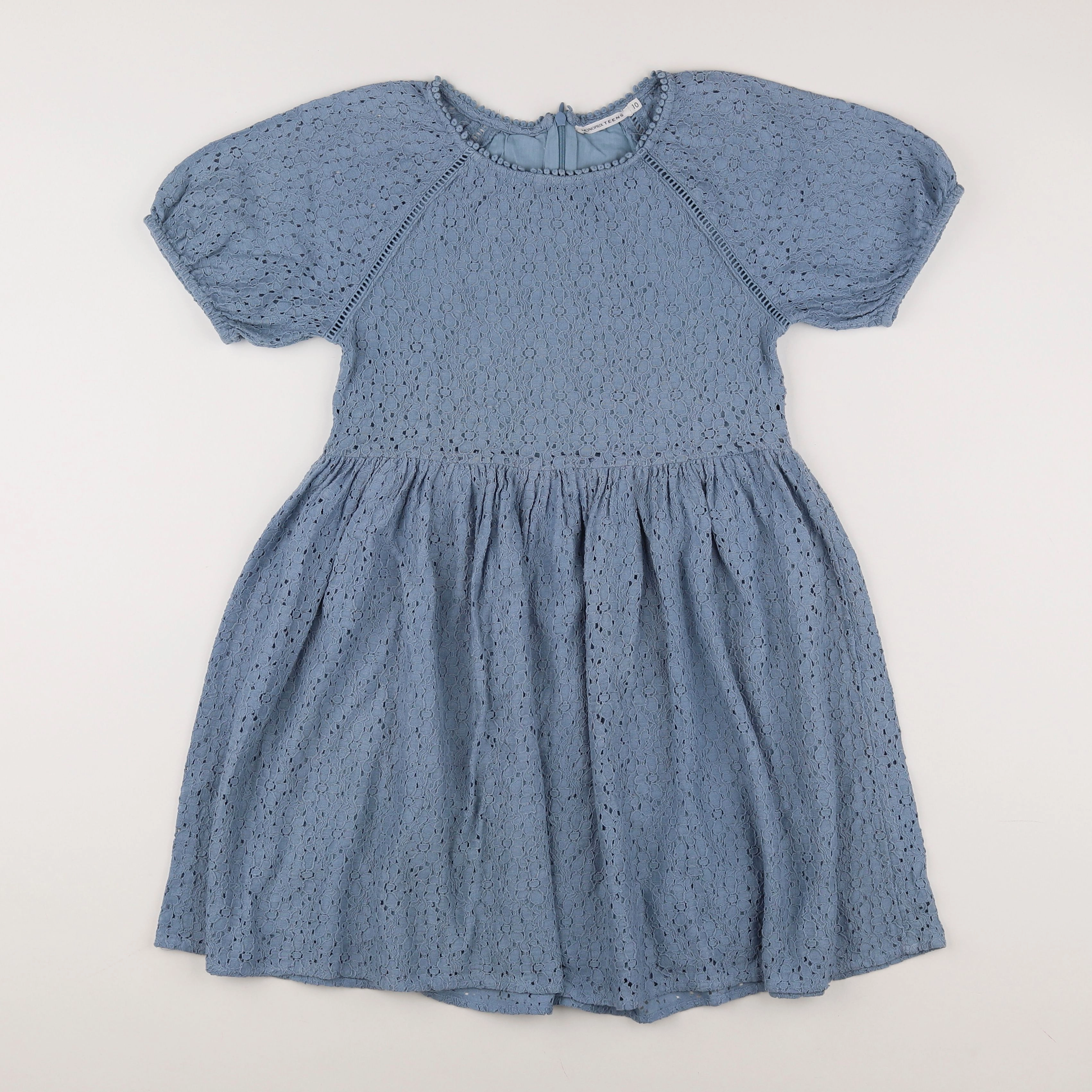 Monoprix - robe bleu - 10 ans