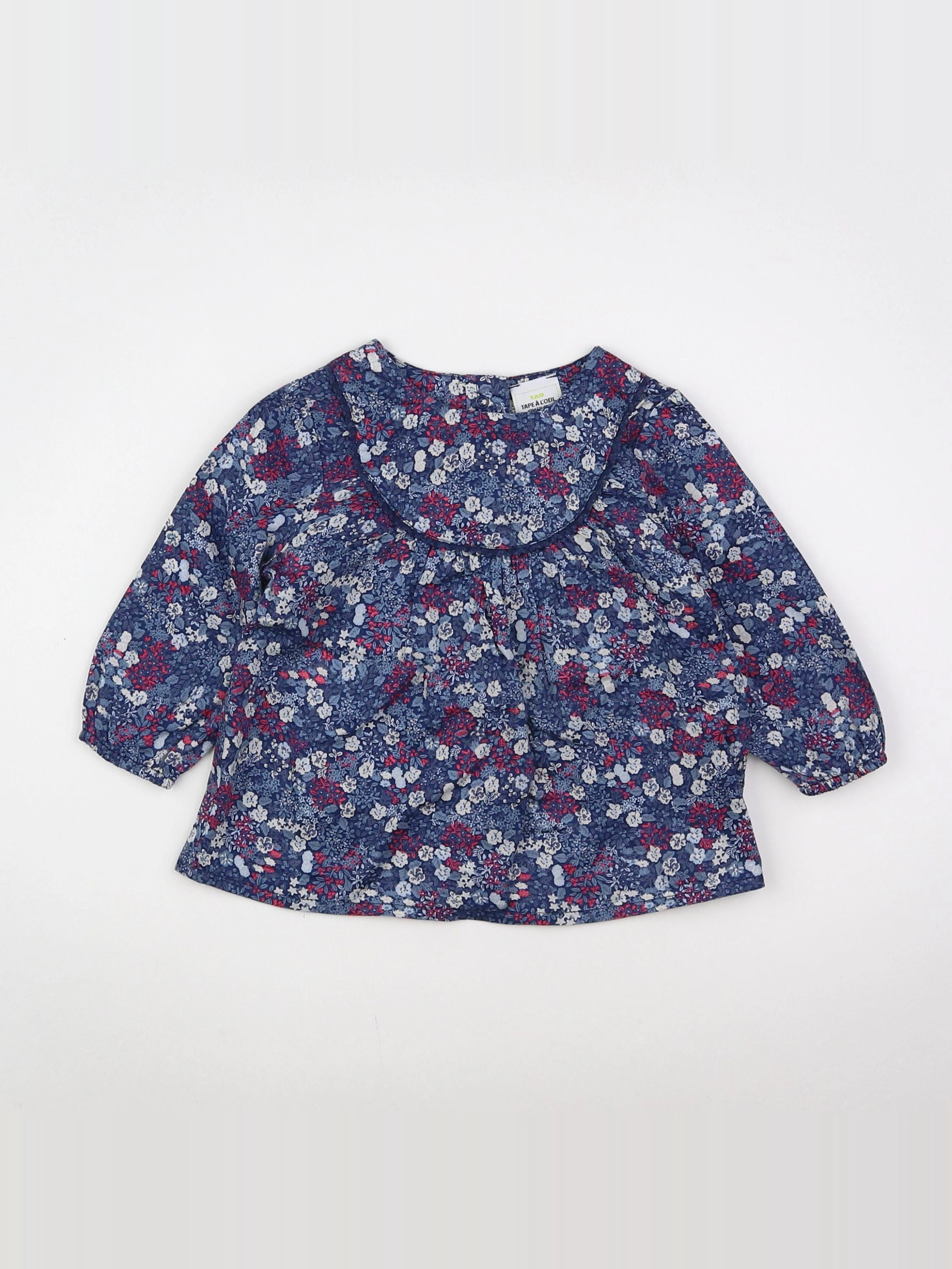 Tape à l'oeil - blouse bleu - 12 mois