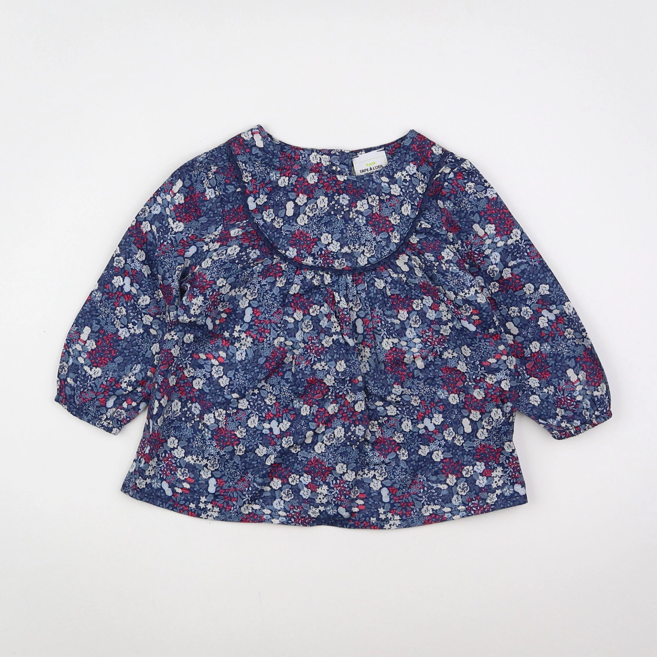 Tape à l'oeil - blouse bleu - 12 mois