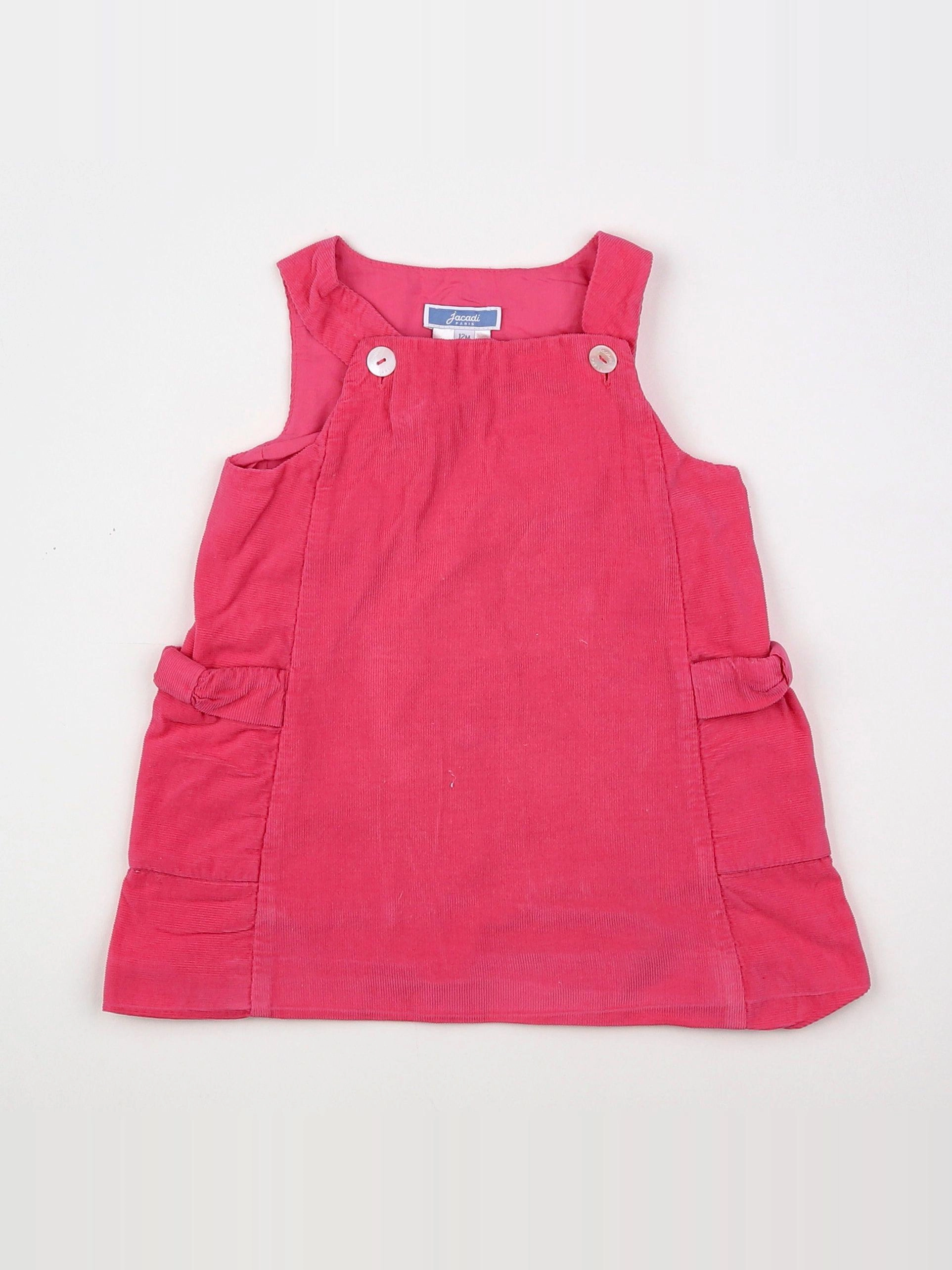 Jacadi - robe rose - 12 mois