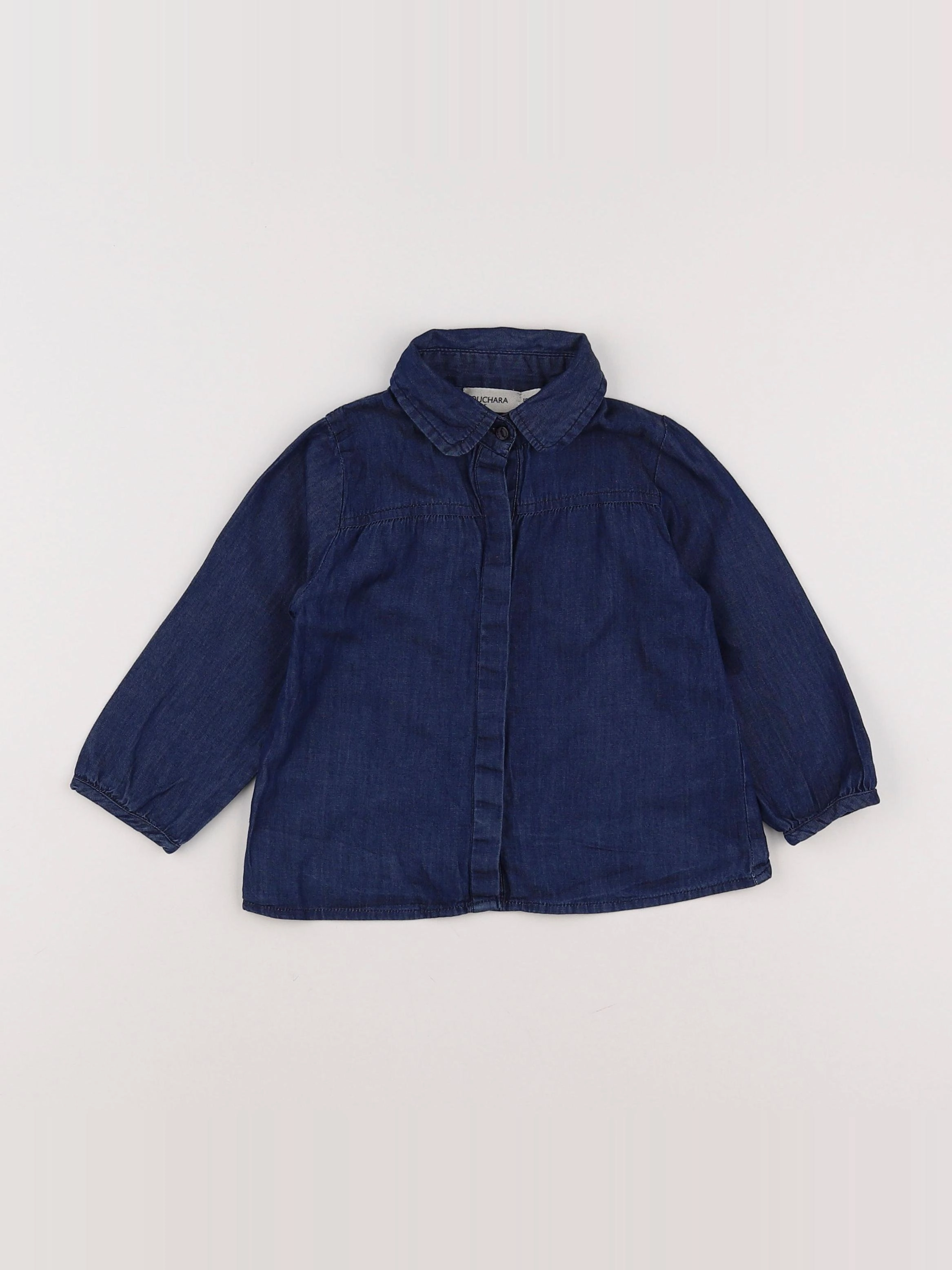 Bouchara - blouse bleu - 18 mois