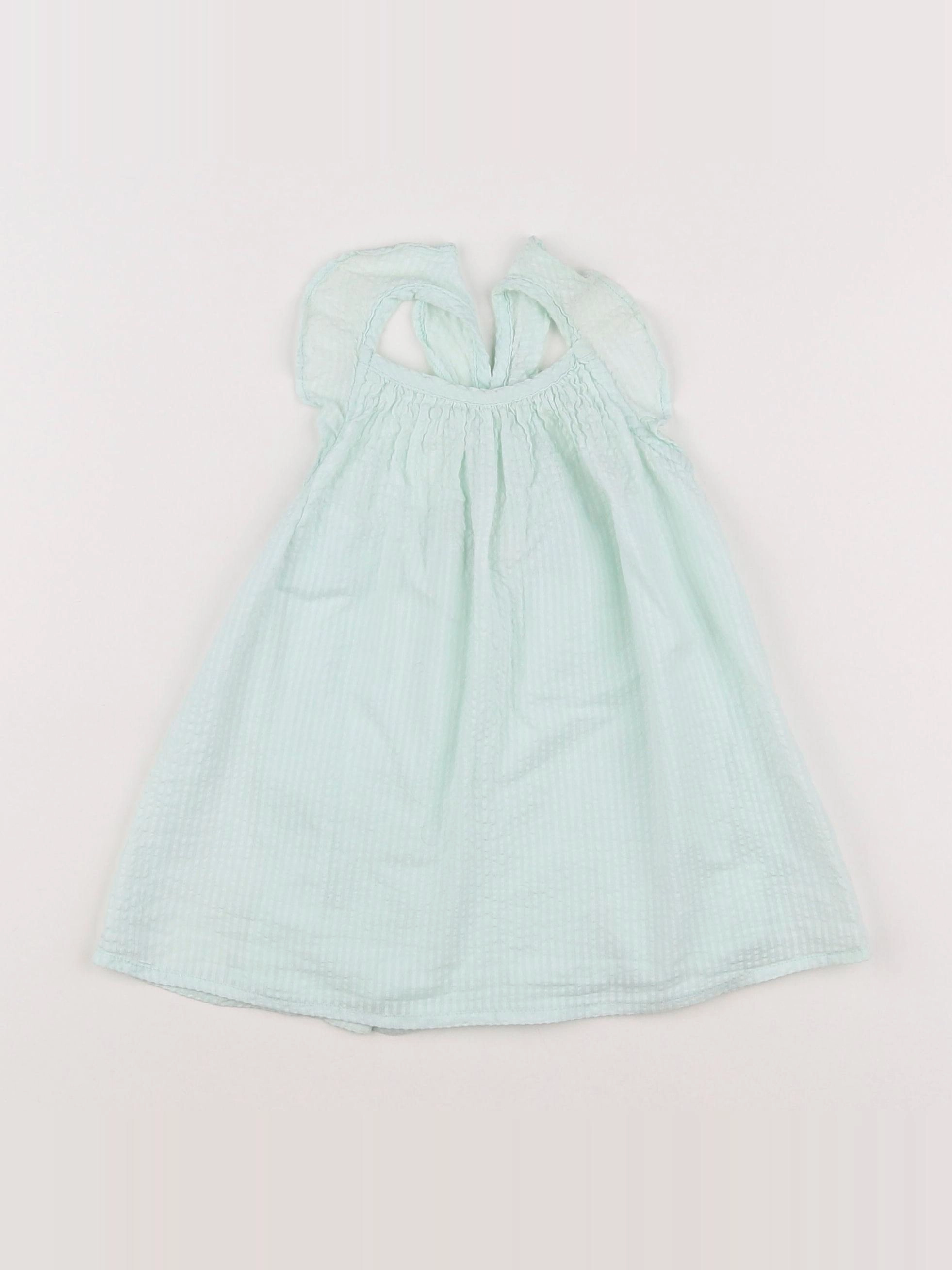 Tape à l'oeil - robe vert - 9 mois