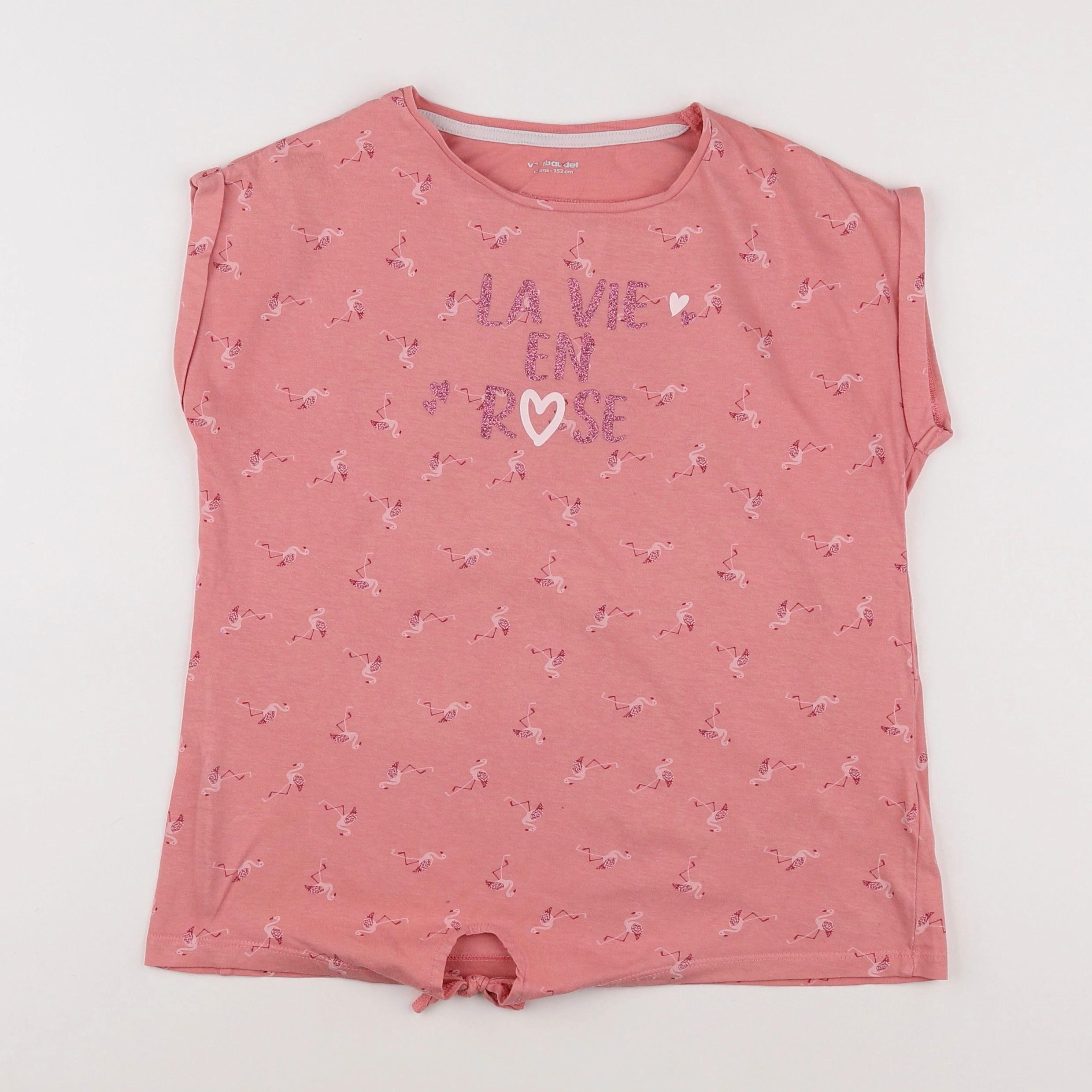 Vertbaudet - tee-shirt rose - 12 ans