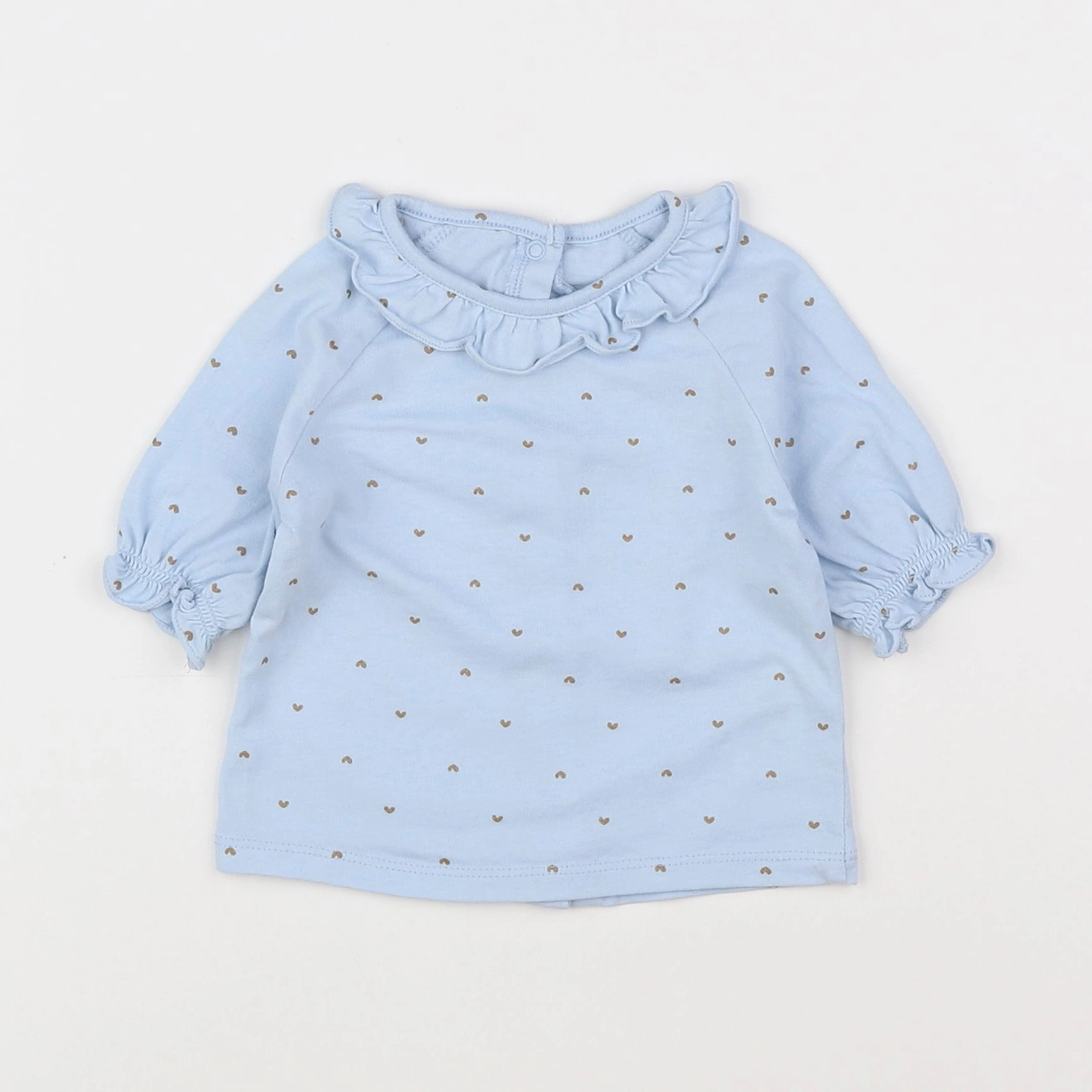 Vertbaudet - tee-shirt bleu - 9 mois