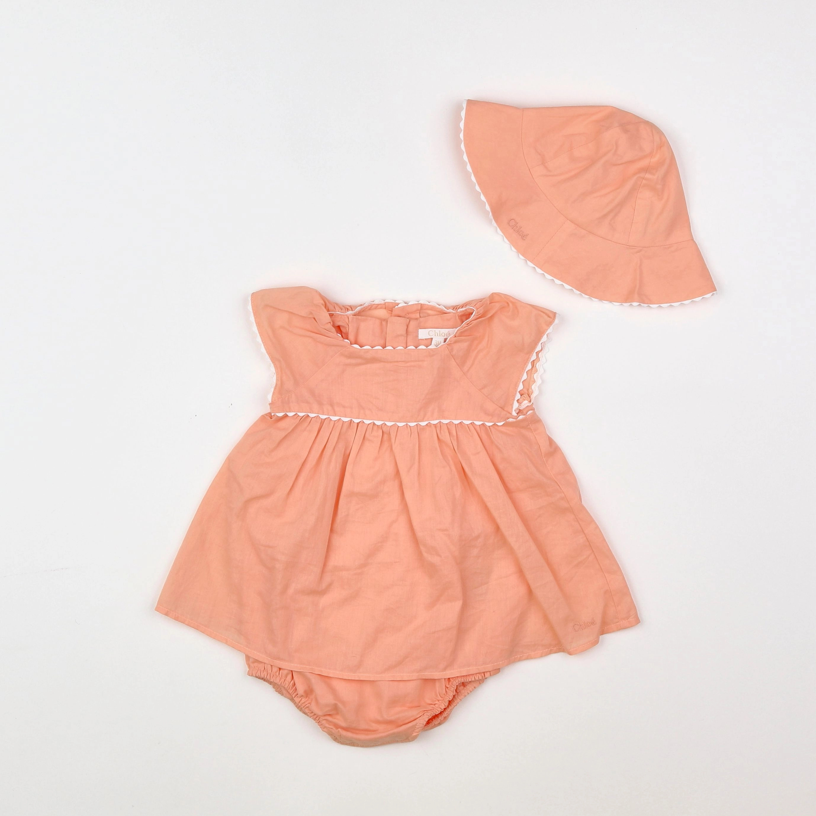 Chloé - robe orange - 3 mois