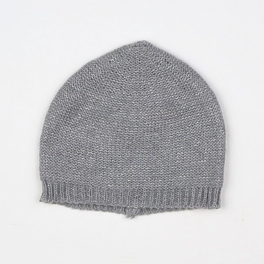 Vertbaudet - bonnet gris, argent - 6/12 mois