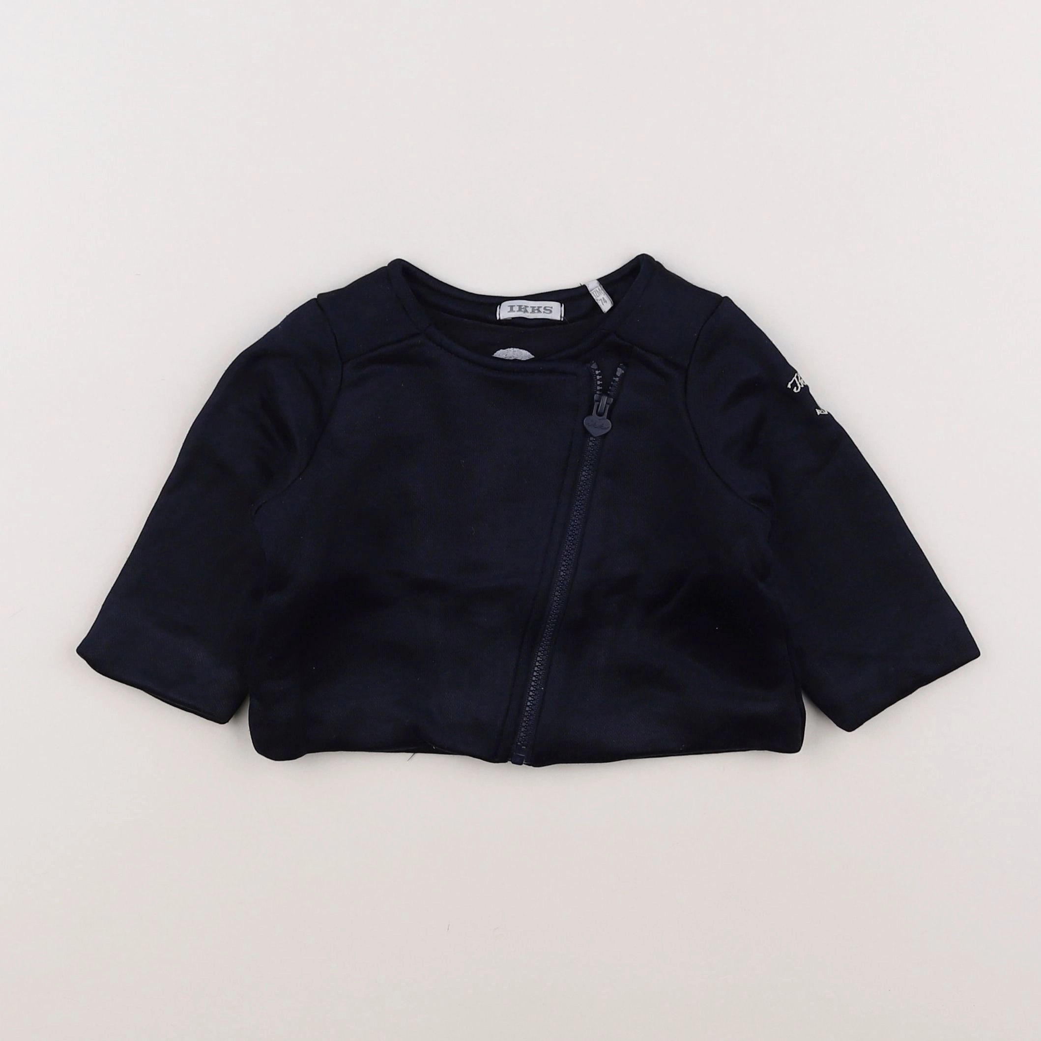 IKKS - sweat bleu - 12 mois