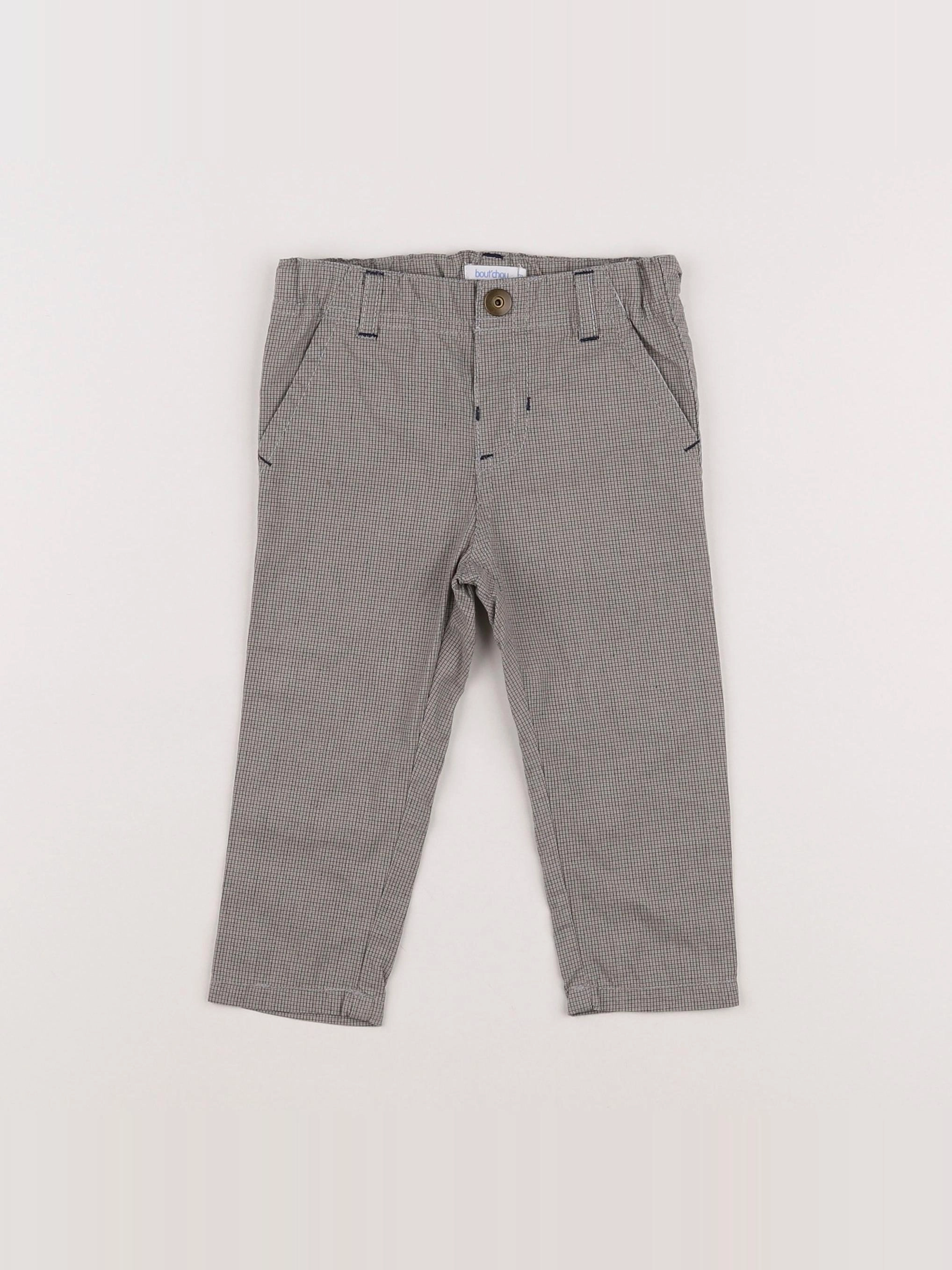 Boutchou - pantalon marron, noir - 9 mois