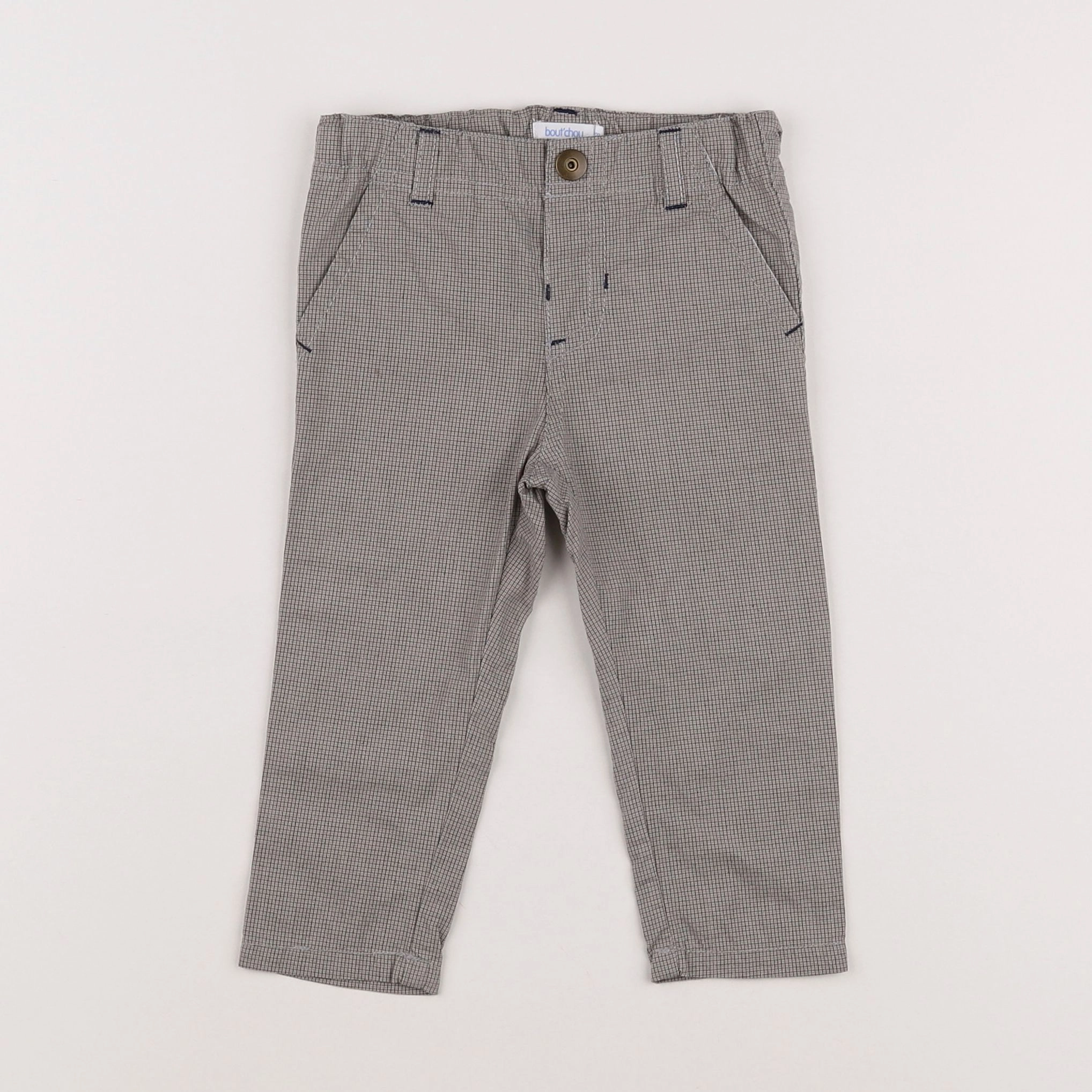 Boutchou - pantalon marron, noir - 9 mois