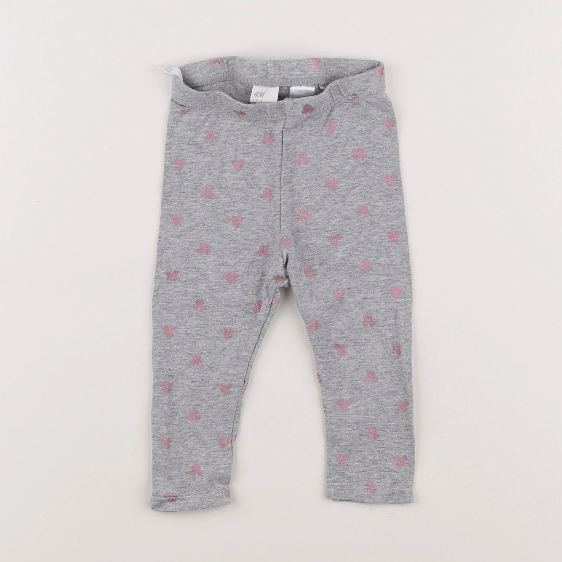 H&M - legging gris - 6/9 mois