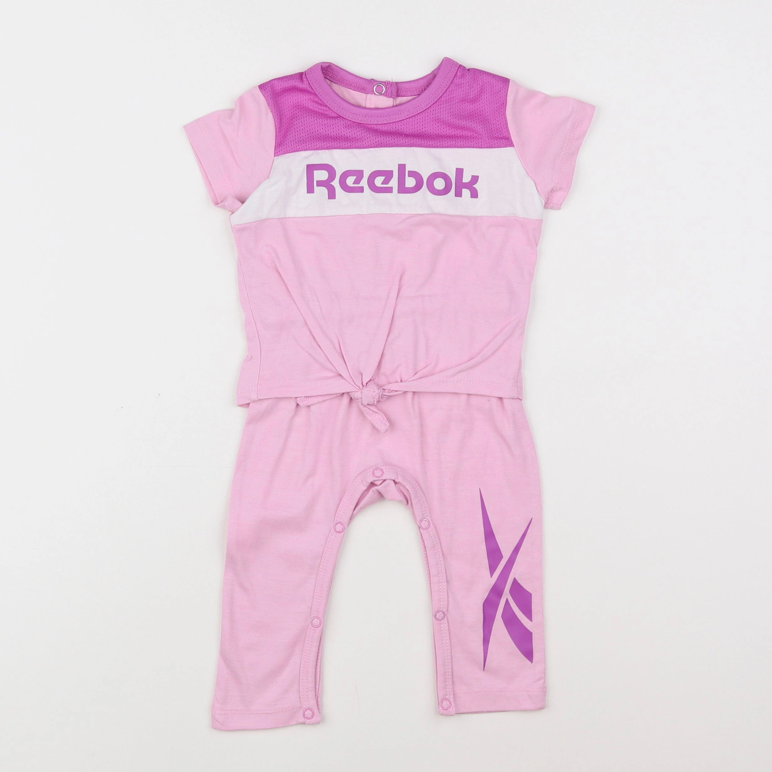 Reebok - combinaison rose - 3/6 mois