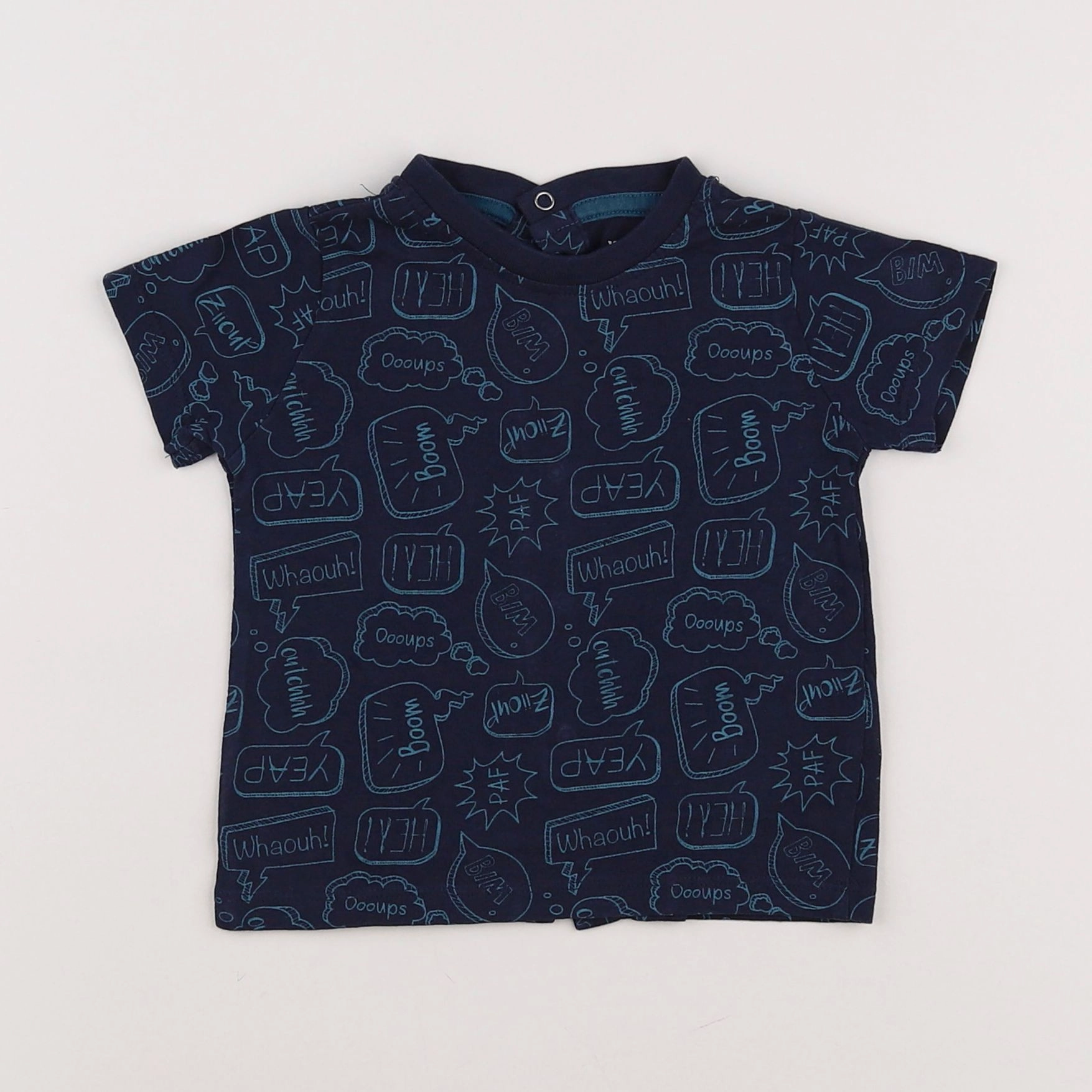 Vertbaudet - tee-shirt bleu - 9 mois