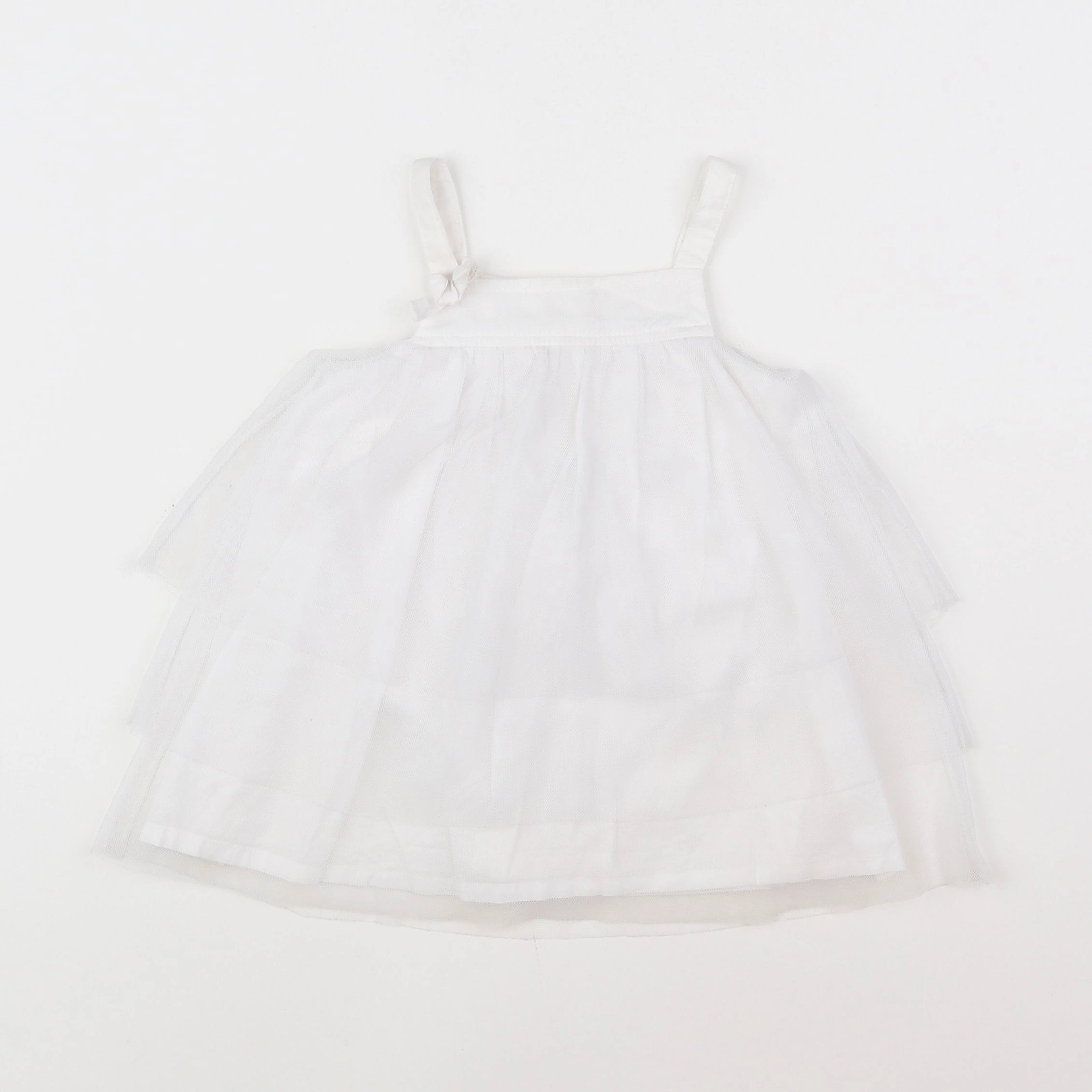 Tape à l'oeil - robe blanc - 3/6 mois