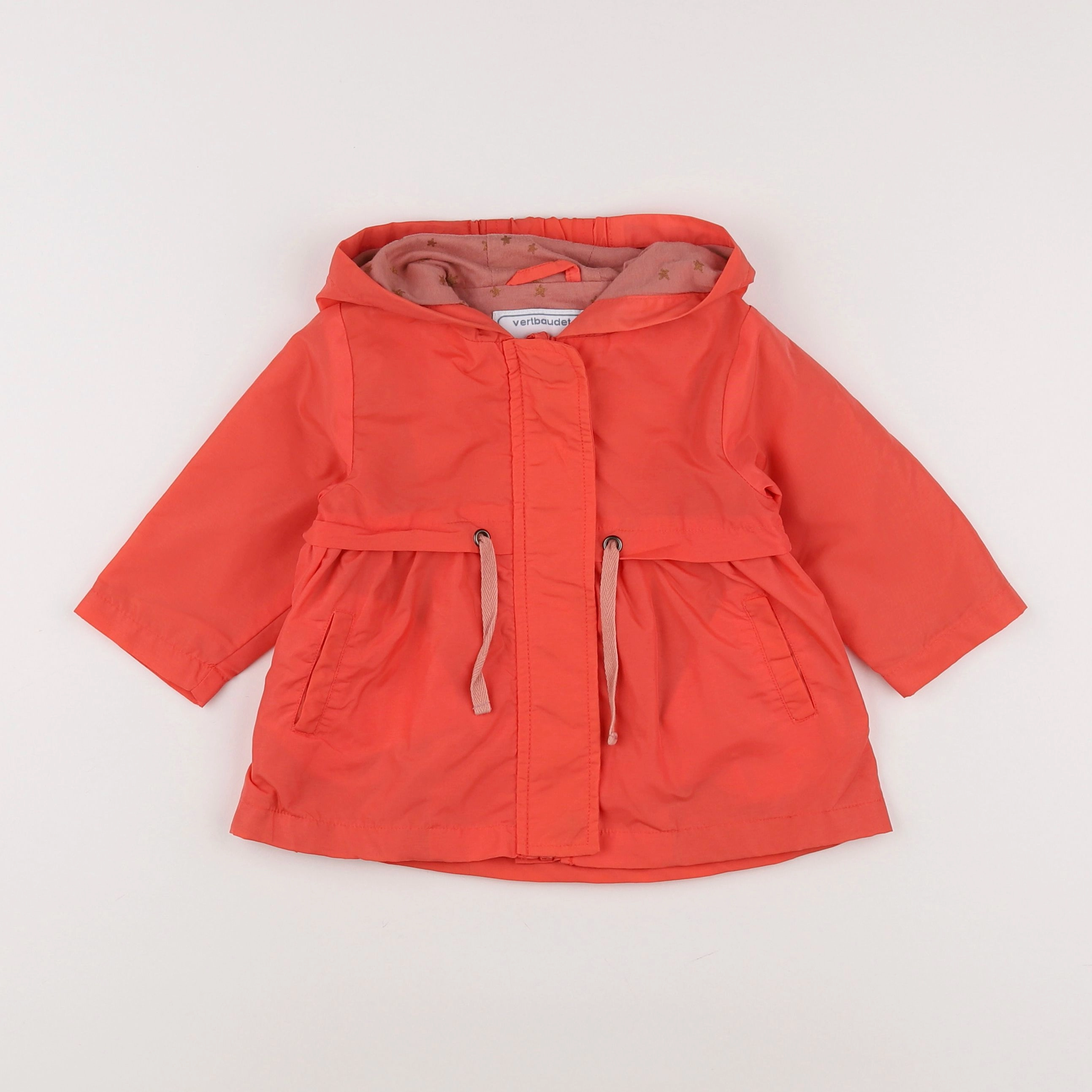 Vertbaudet - imperméable rose - 12 mois