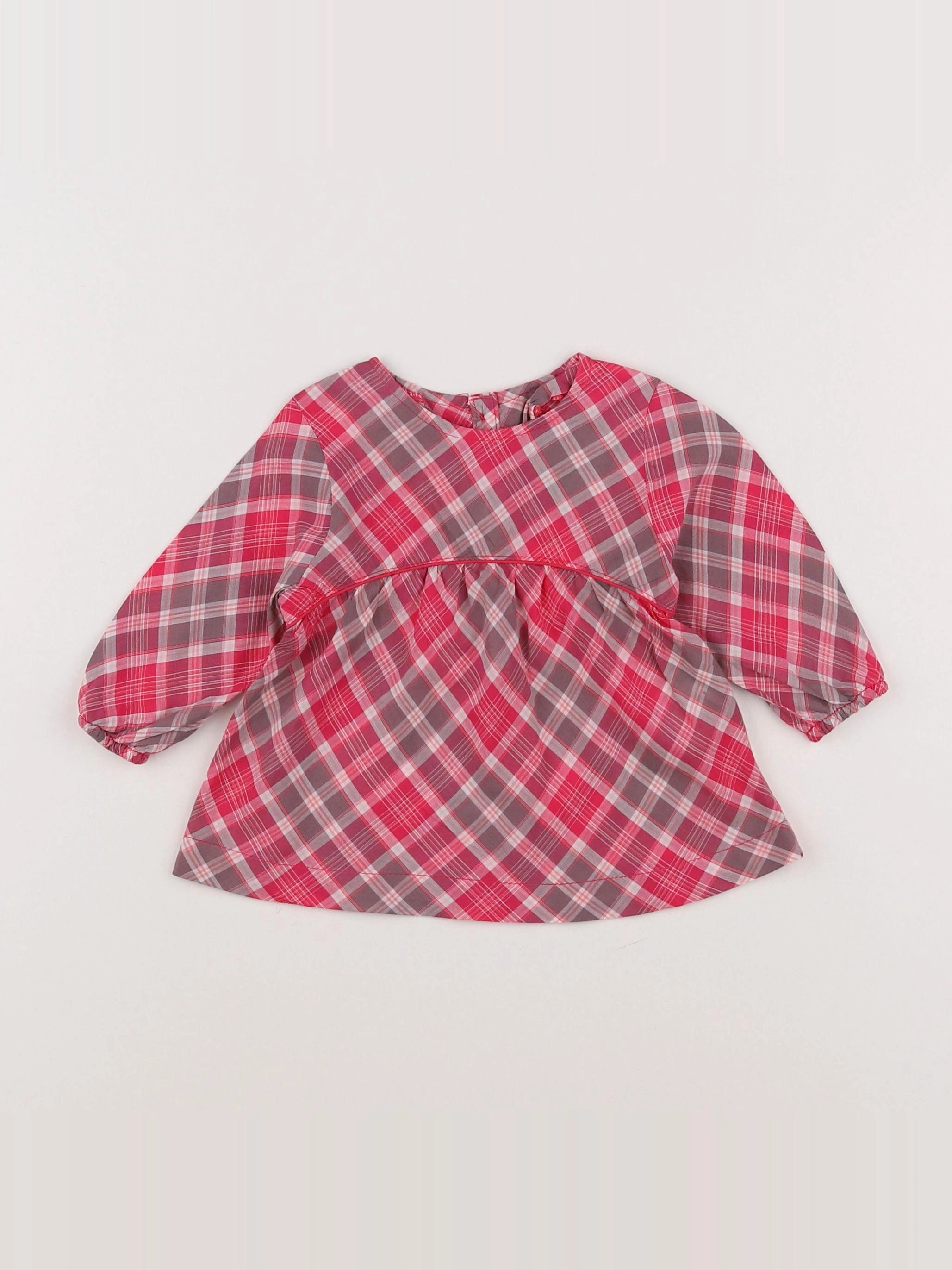 Tape à l'oeil - blouse gris, rose - 3 mois