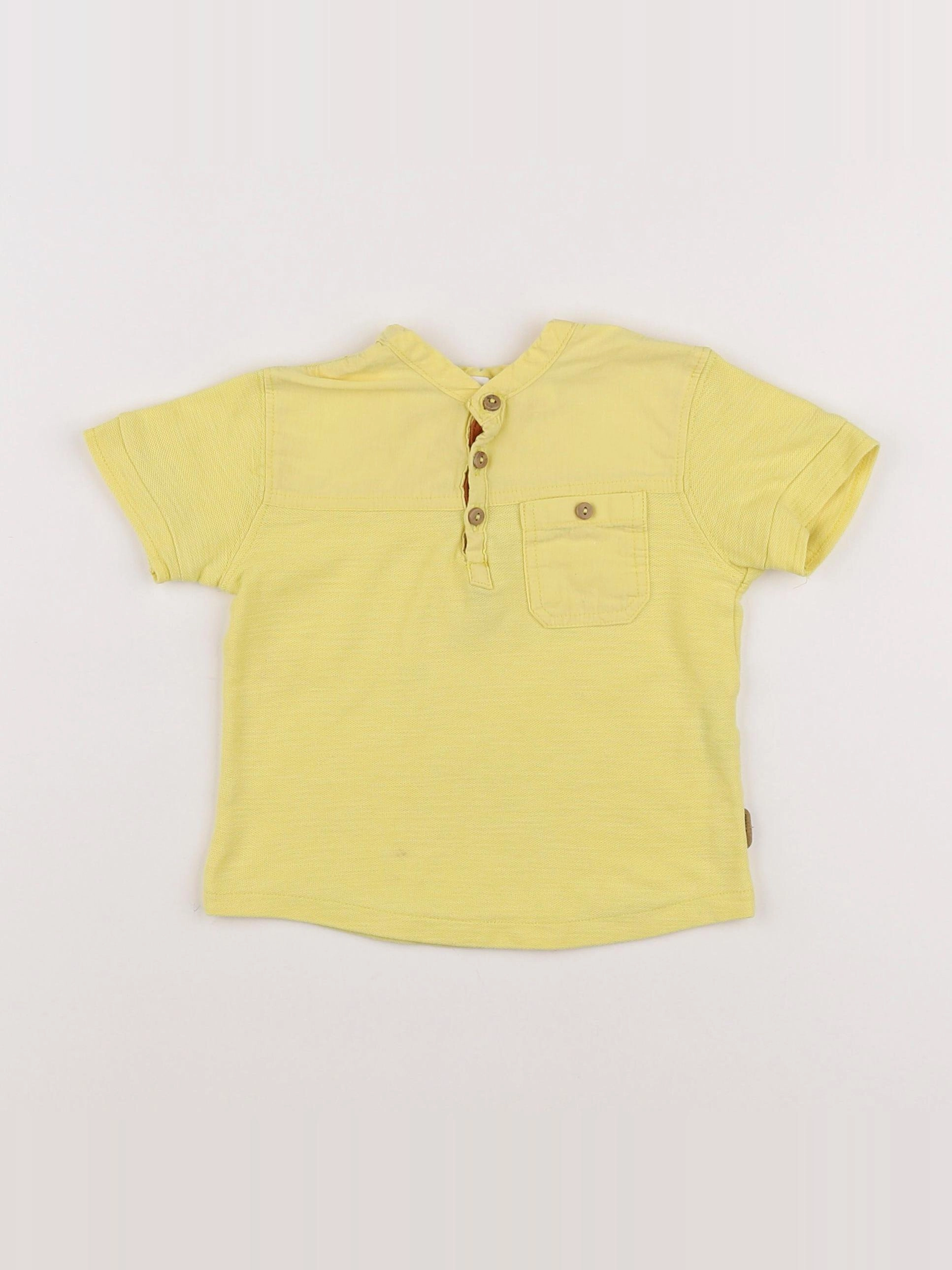 Zara - polo jaune - 9/12 mois