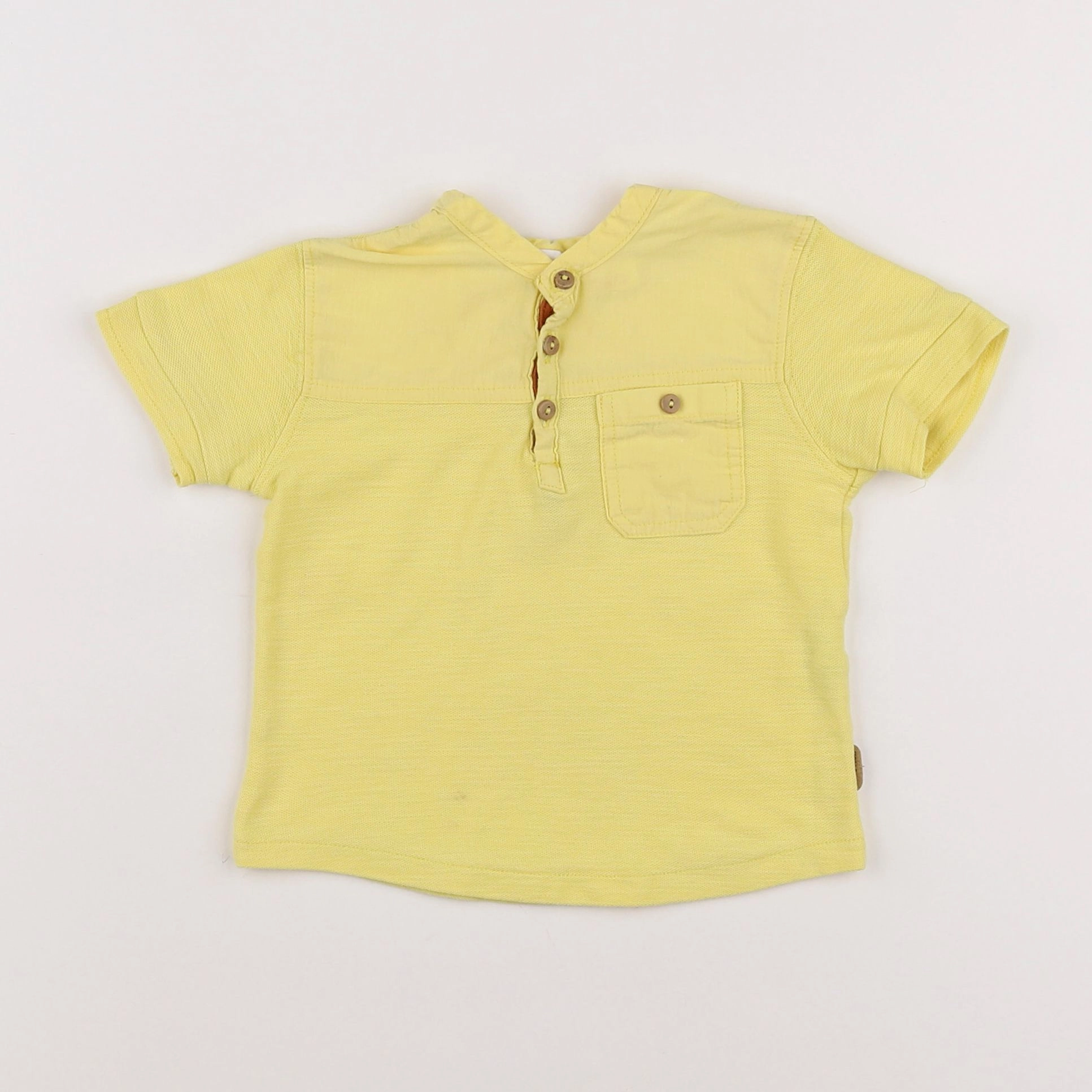 Zara - polo jaune - 9/12 mois