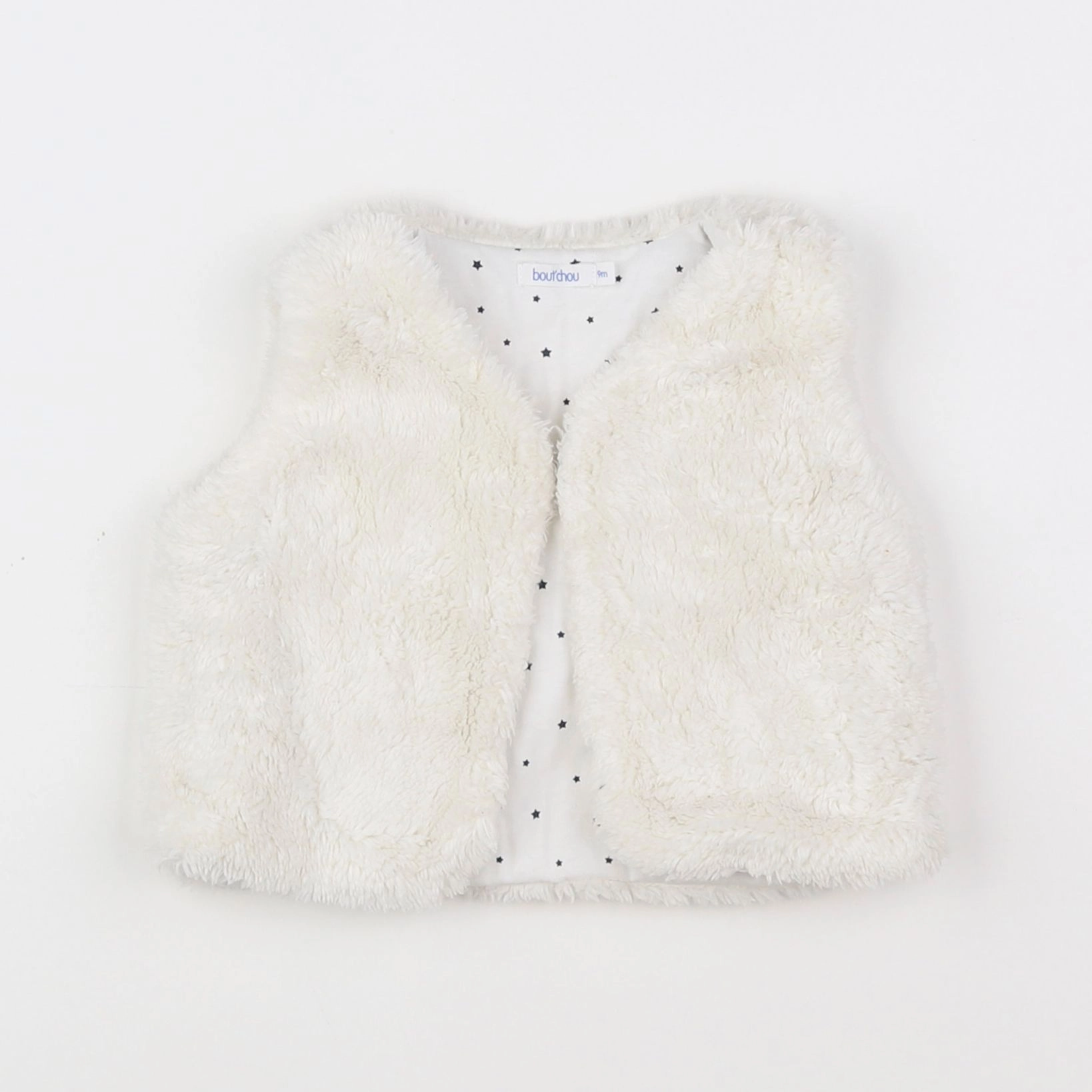 Boutchou - gilet blanc - 9 mois