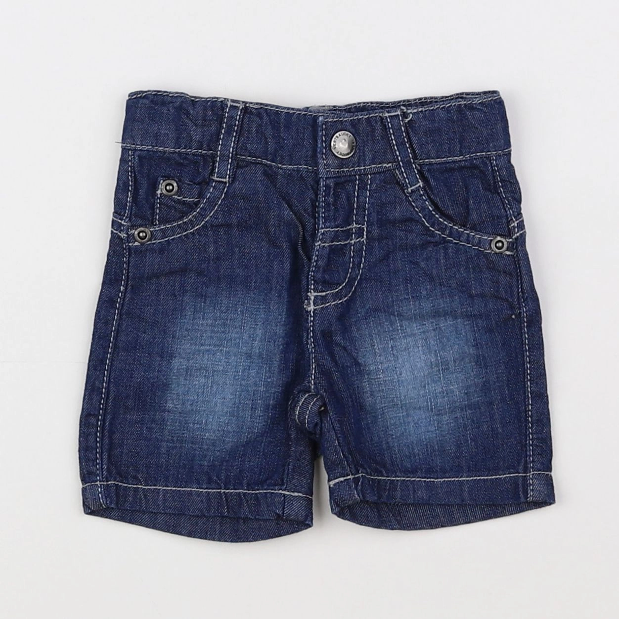 Vertbaudet - short bleu - 3 mois