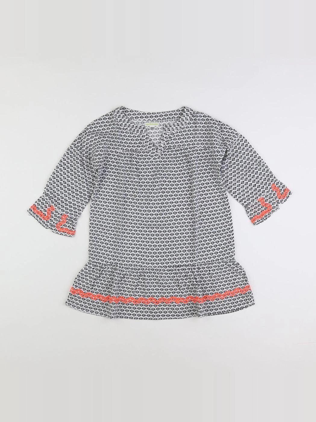 Vertbaudet - robe blanc, noir - 8 ans