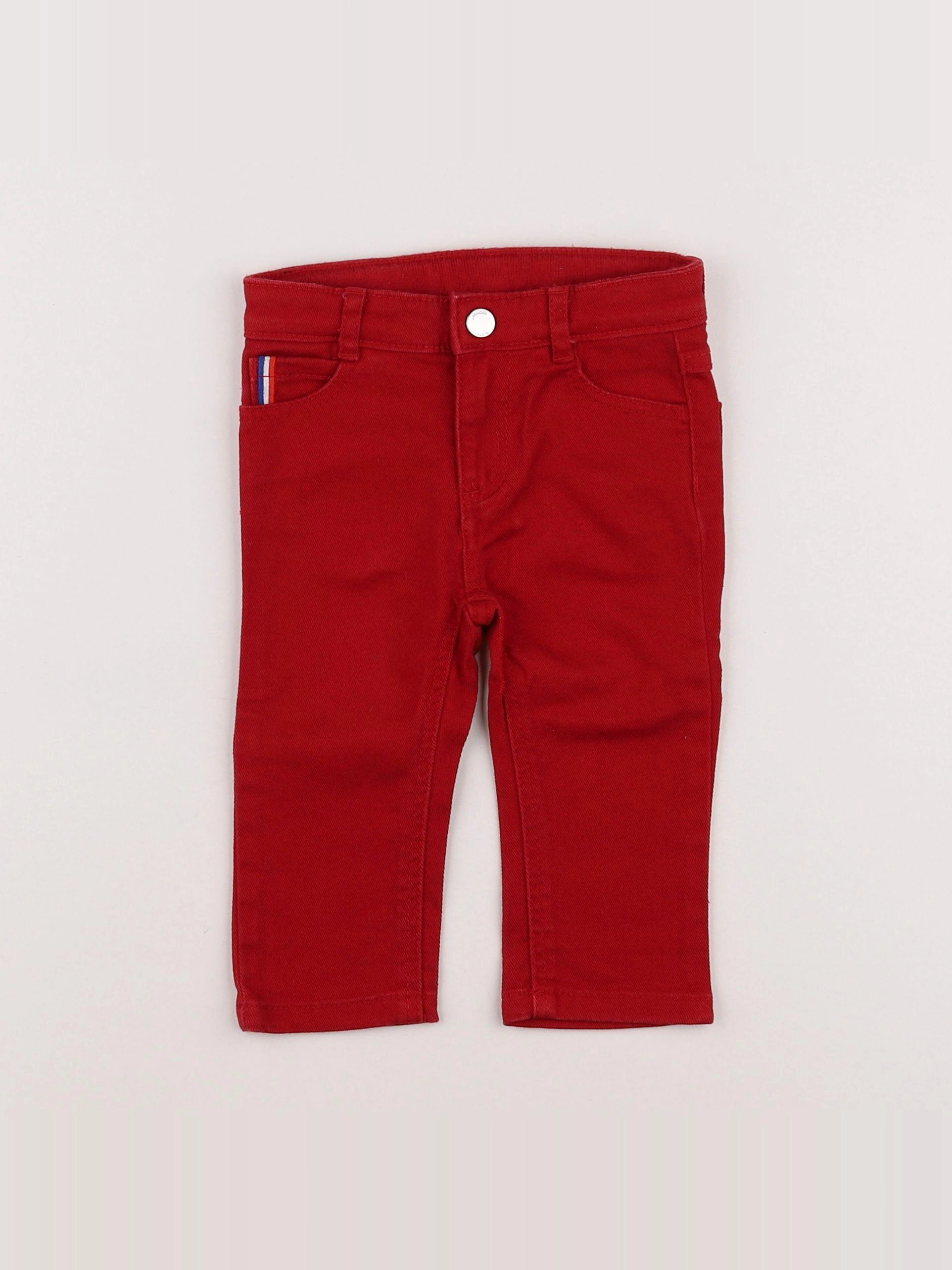 Jacadi - pantalon rouge - 12 mois
