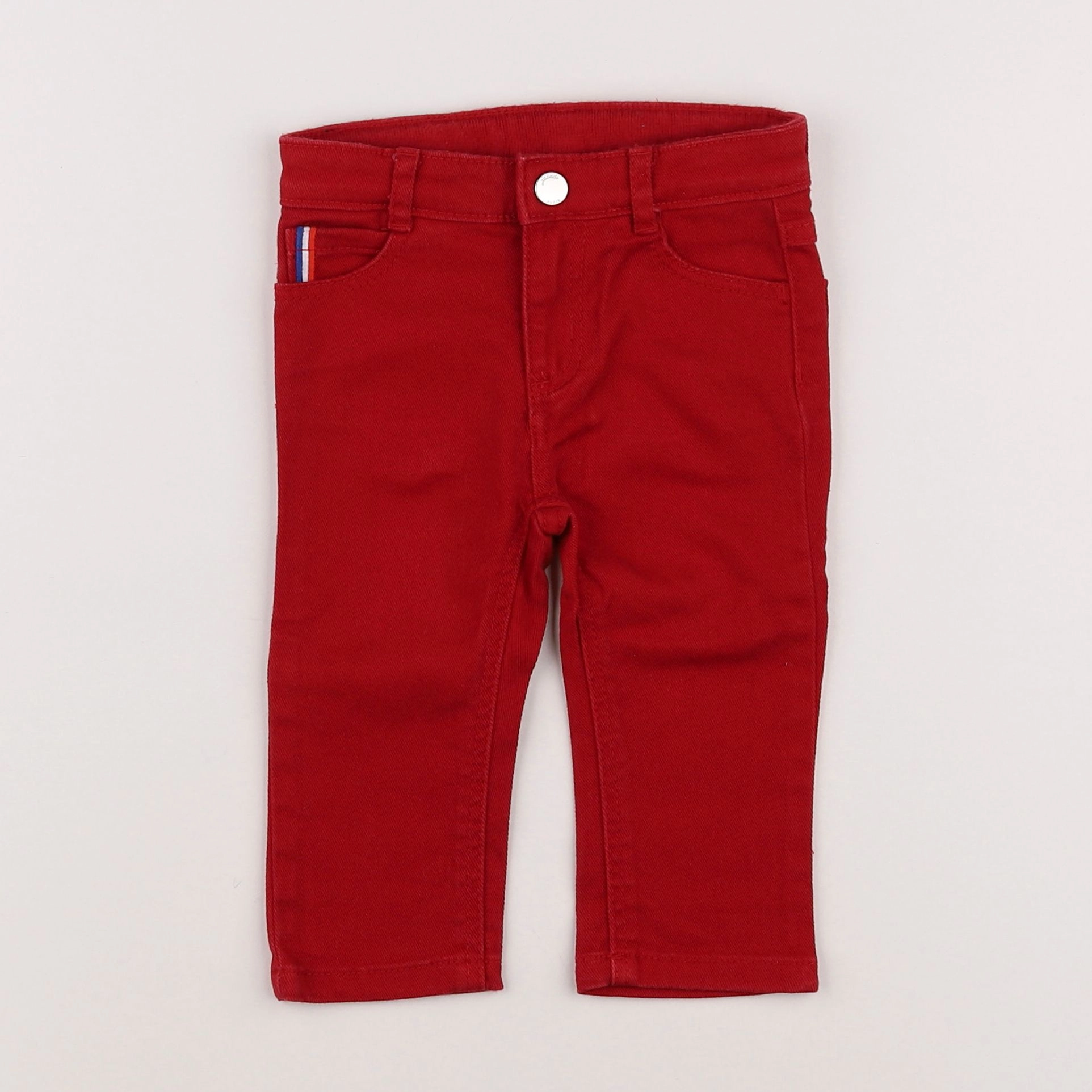 Jacadi - pantalon rouge - 12 mois