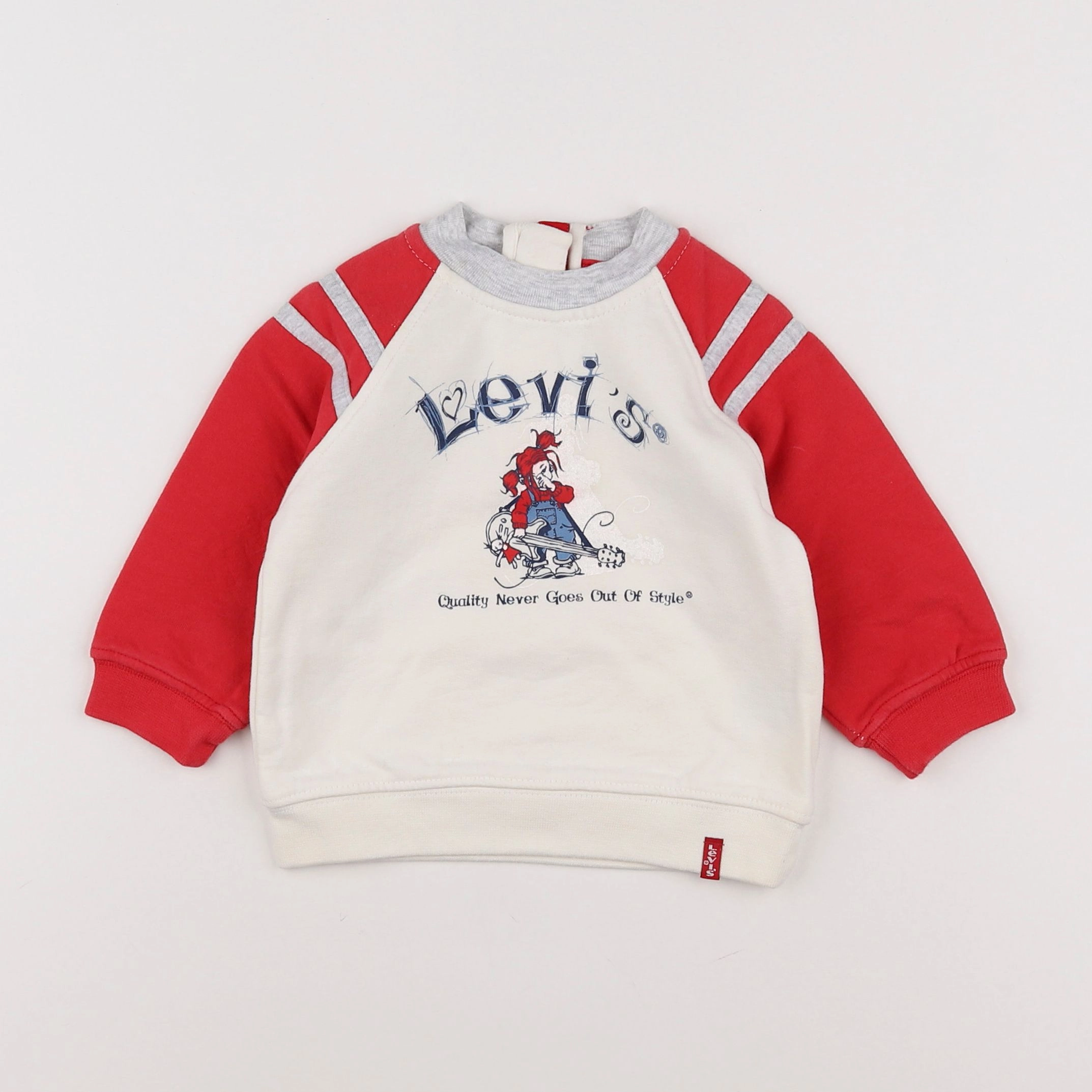 Levi's - sweat rouge - 6 mois