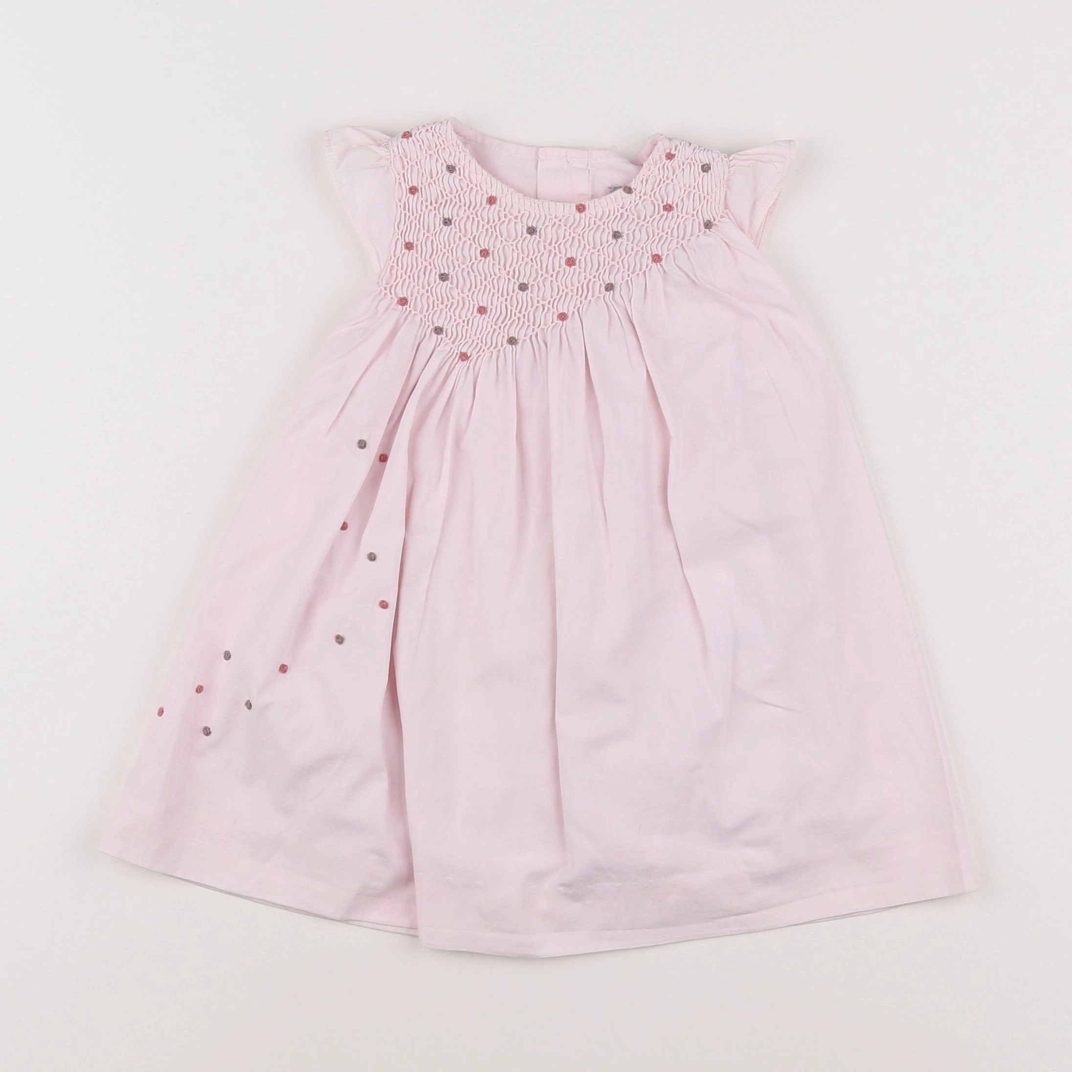 Cyrillus - robe rose - 9 mois