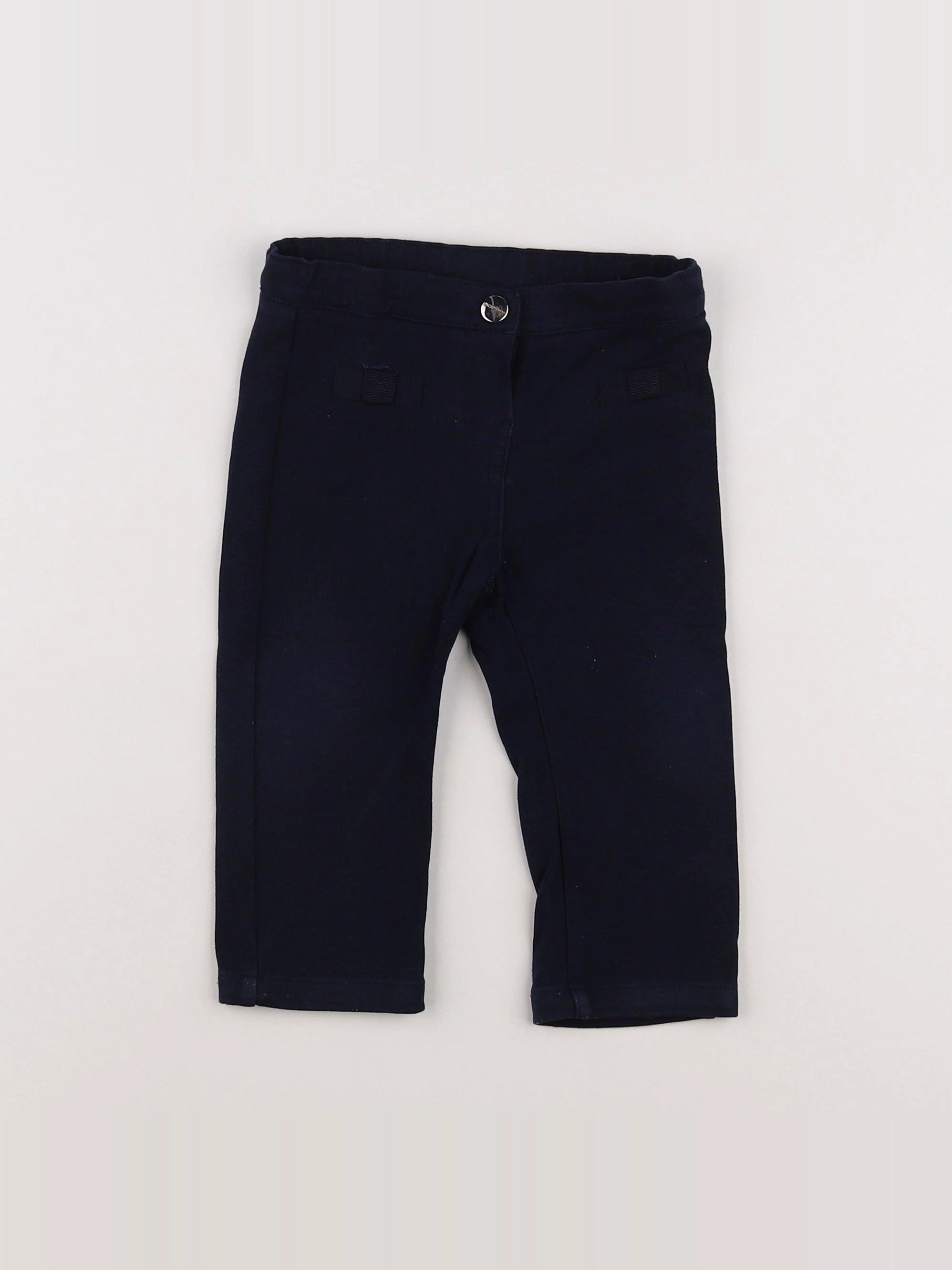 Jacadi - pantalon bleu - 12 mois