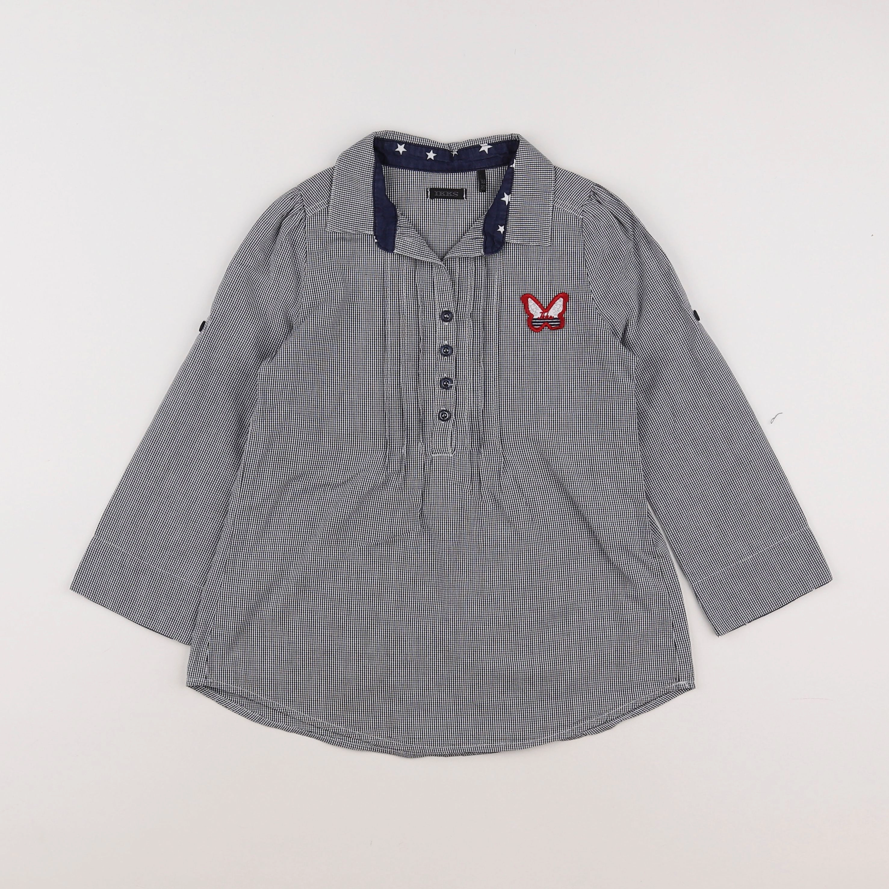 IKKS - blouse blanc, bleu - 4 ans