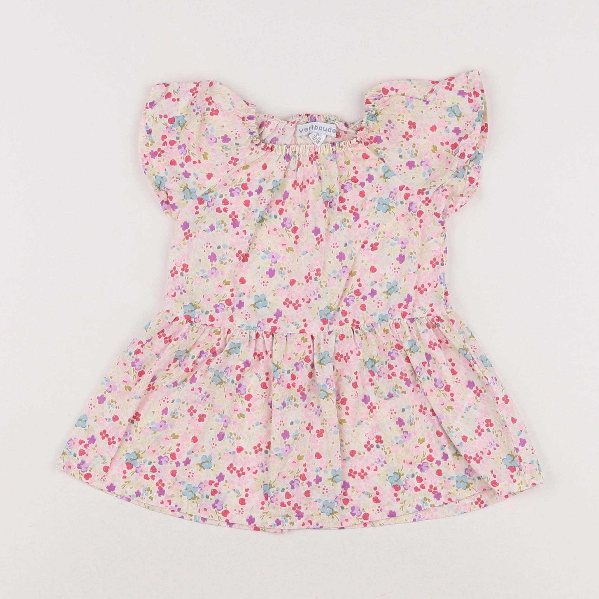 Vertbaudet - robe multicolore - 6 mois