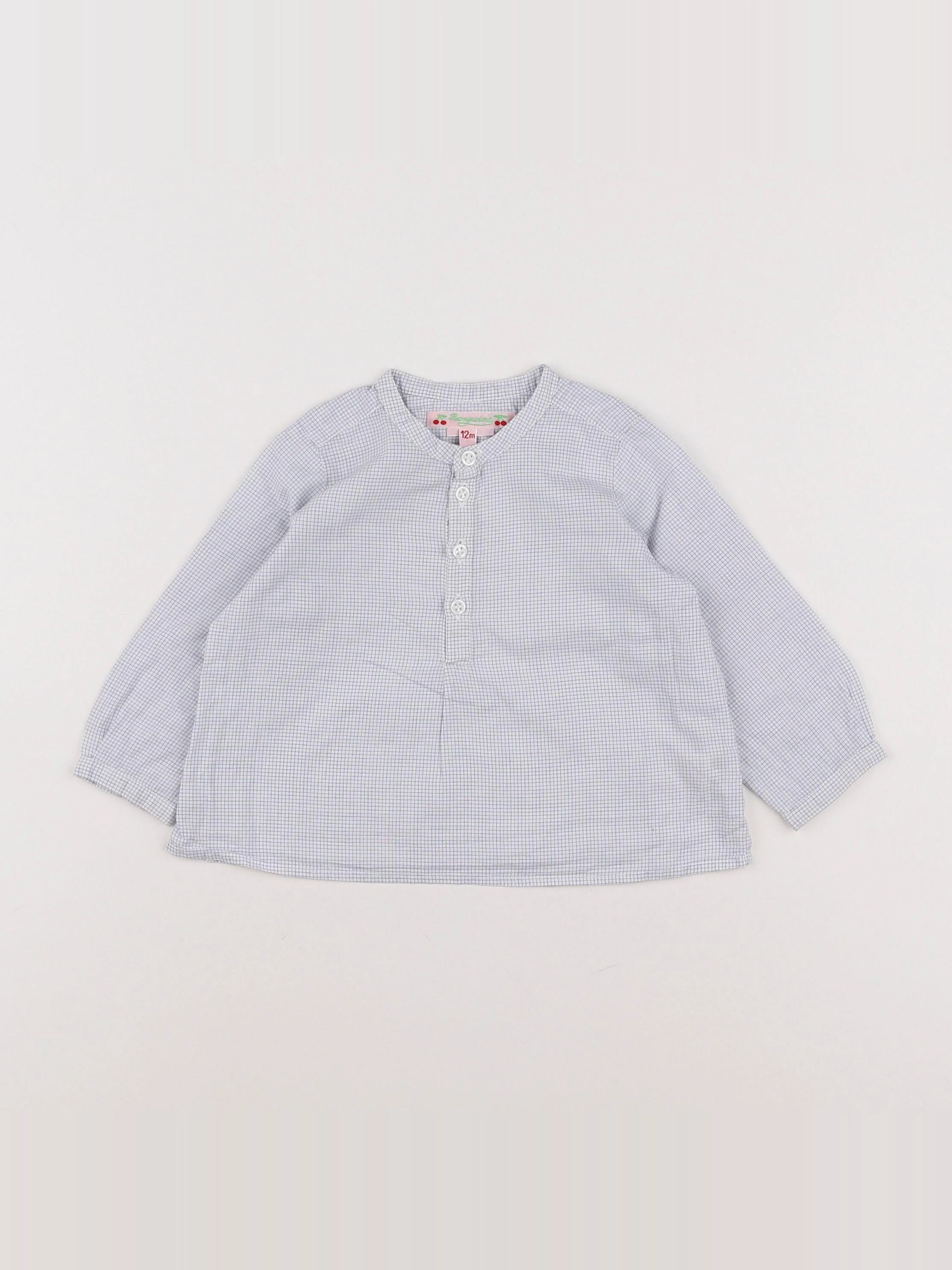 Bonpoint - chemise bleu - 12 mois