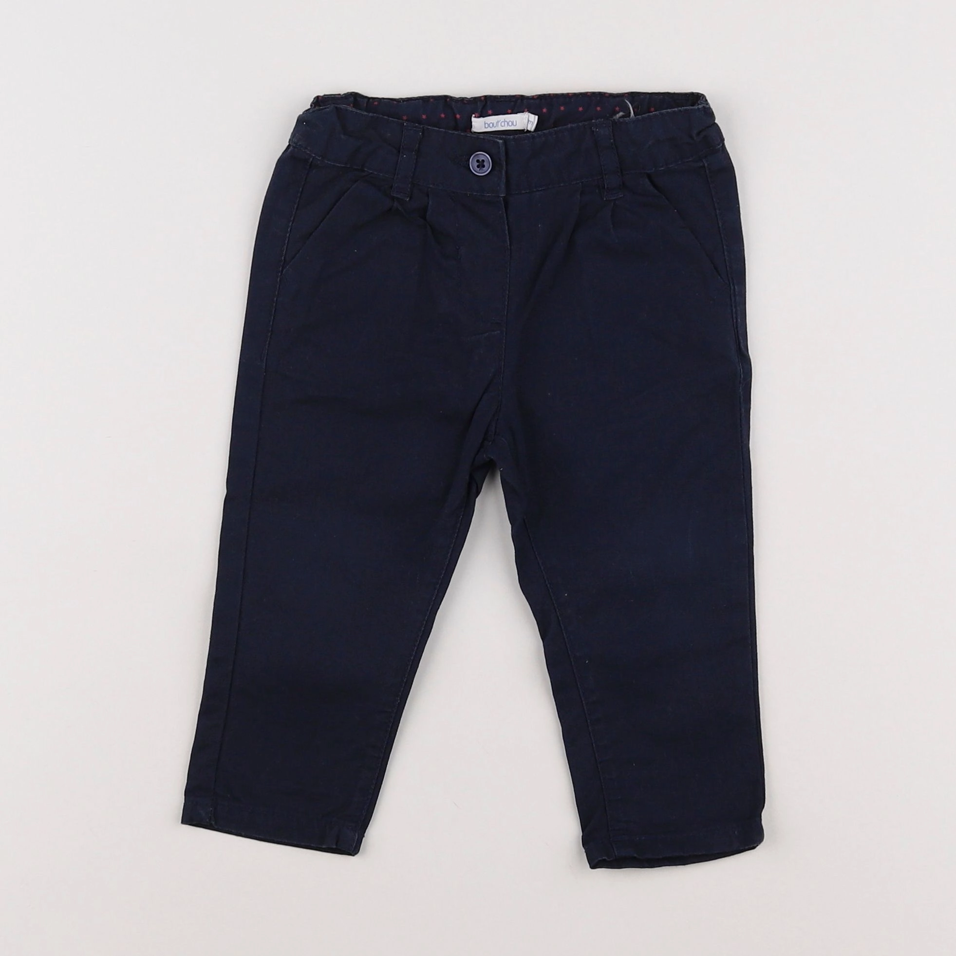 Boutchou - pantalon bleu - 9 mois