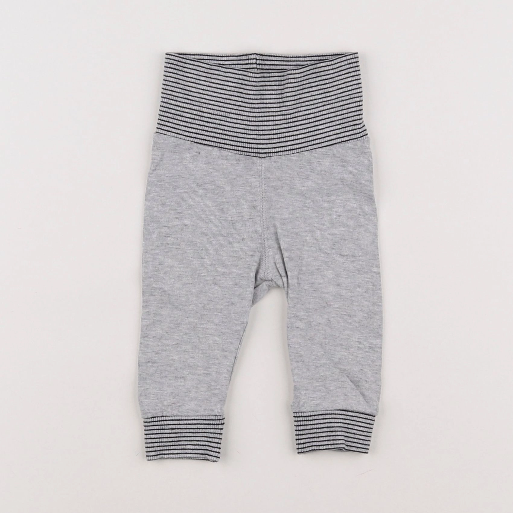 H&M - legging gris - 2/4 mois