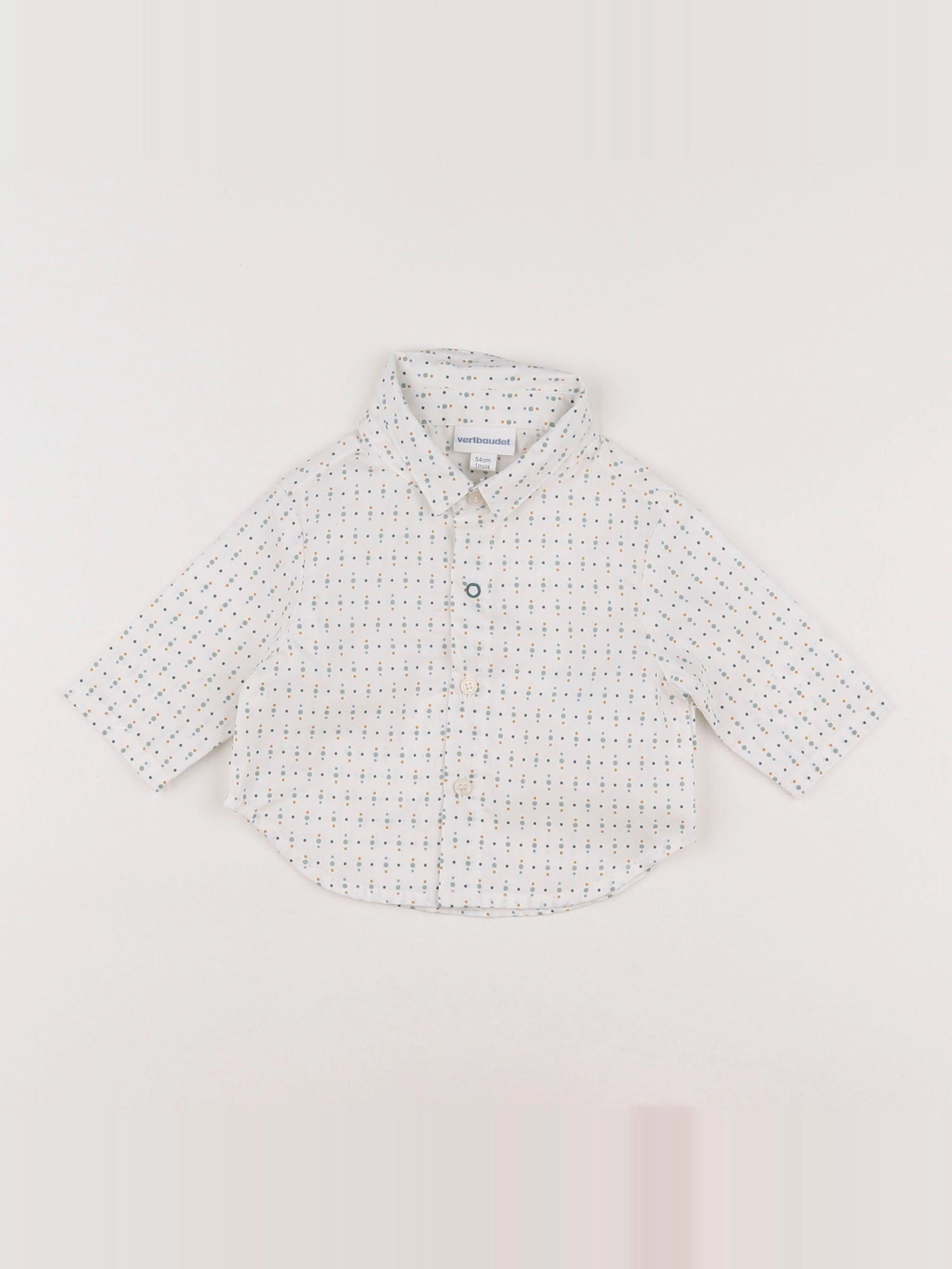 Vertbaudet - chemise blanc - 1 mois