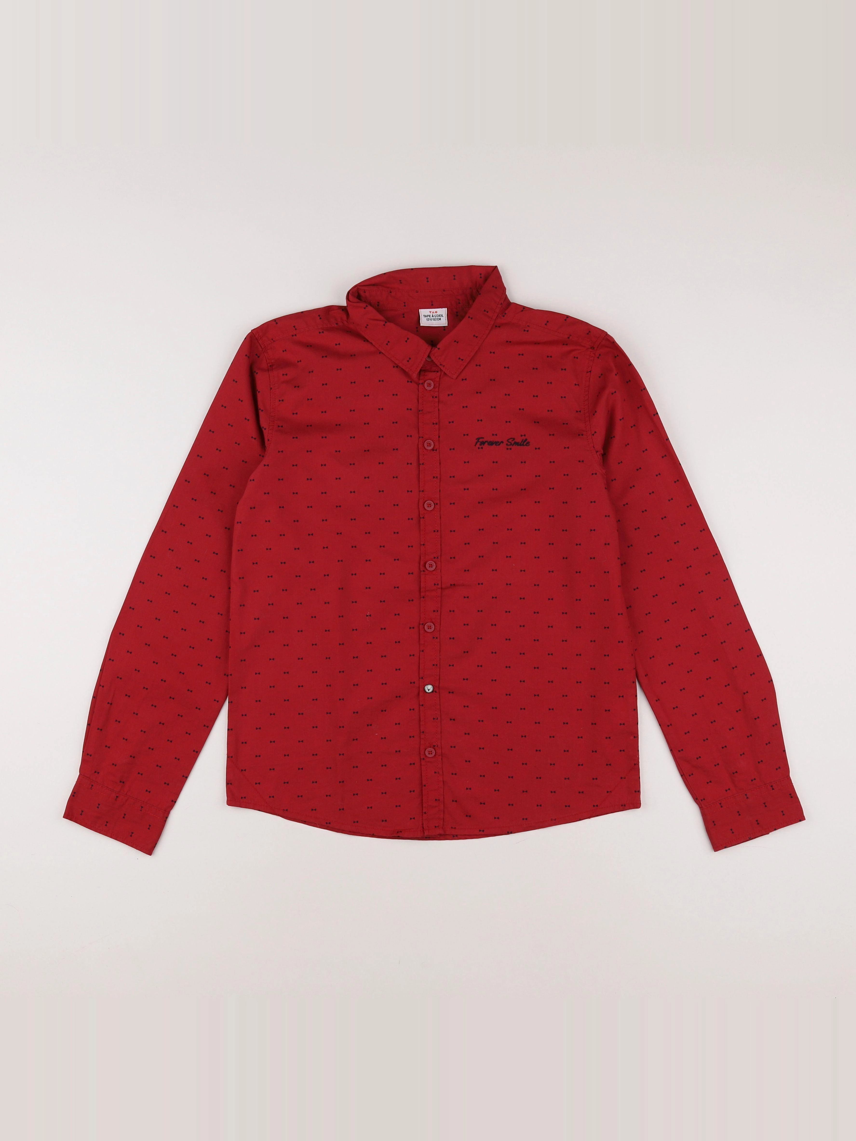 Tape à l'oeil - chemise rouge - 12 ans