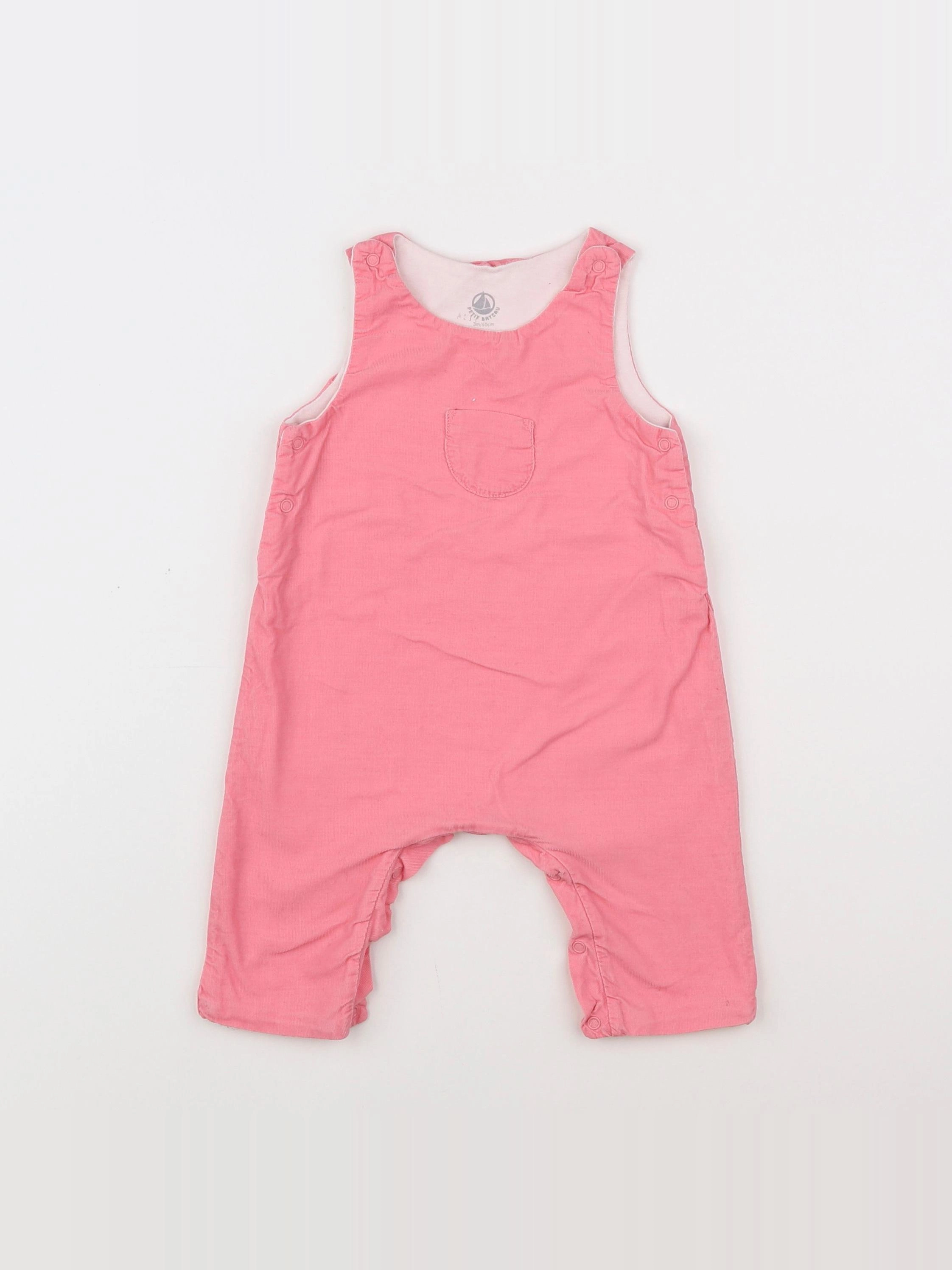 Petit Bateau - combinaison rose - 3 mois