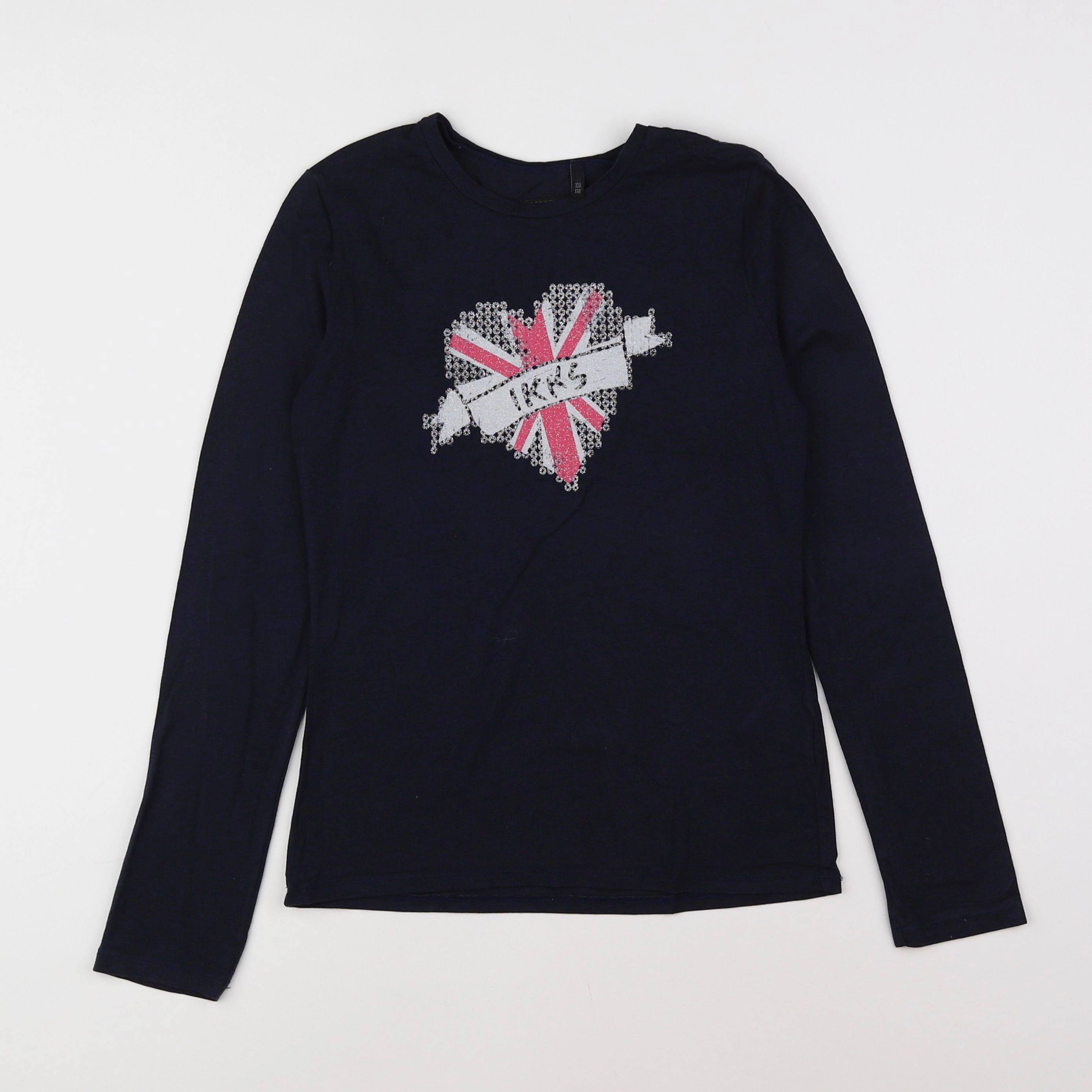 IKKS - tee-shirt bleu, rose - 10 ans