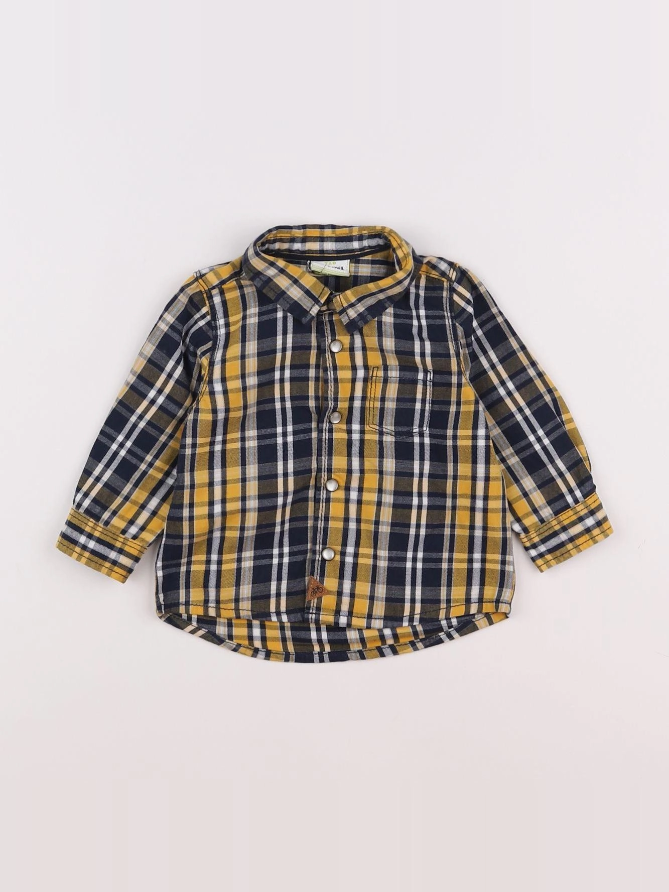 Tape à l'oeil - chemise jaune - 6 mois
