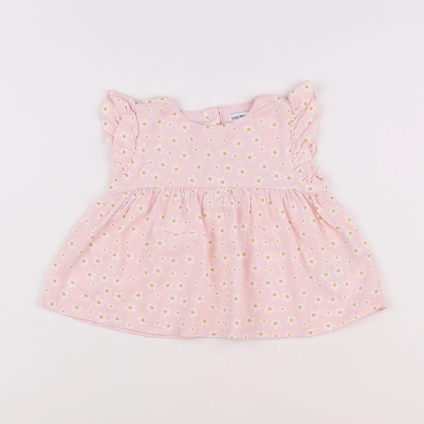 Vertbaudet - blouse rose - 9 mois