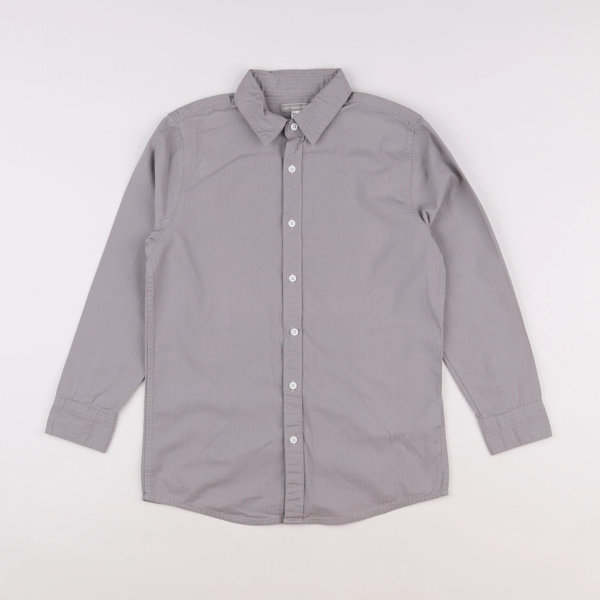 Vertbaudet - chemise gris - 10 ans