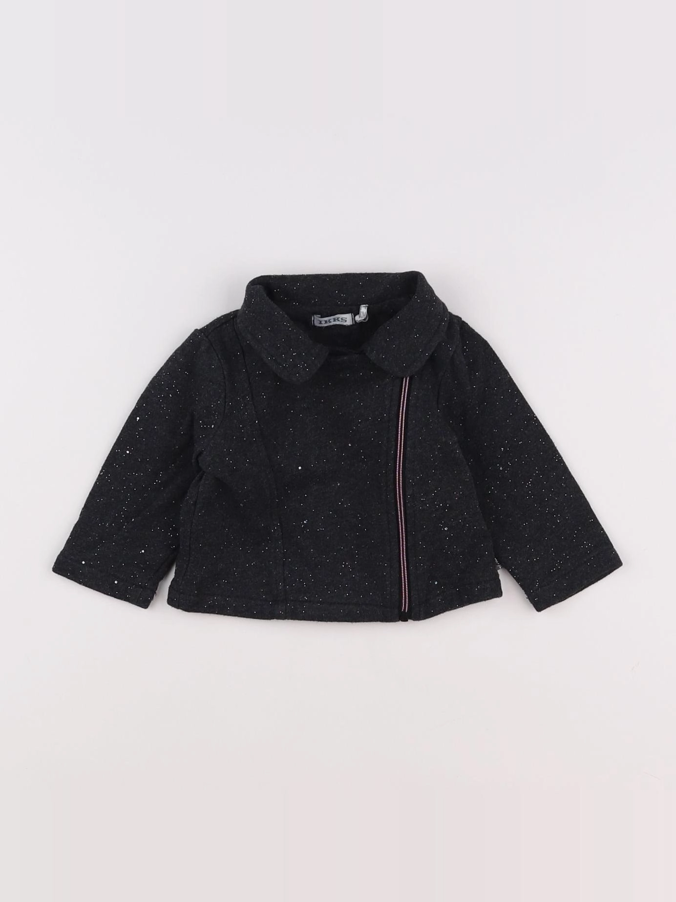 IKKS - veste imprimé au dos gris - 12 mois
